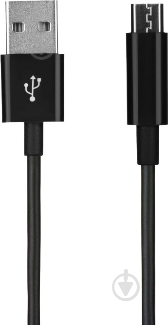 Кабель 2E USB – microUSB 1 м черный (2E-CCMAB-BL) - фото 1