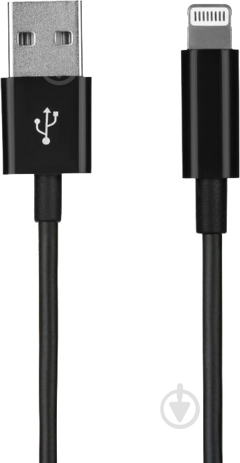 Кабель 2E Lightning – USB 1 м черный (2E-CCLAB-BL) - фото 1