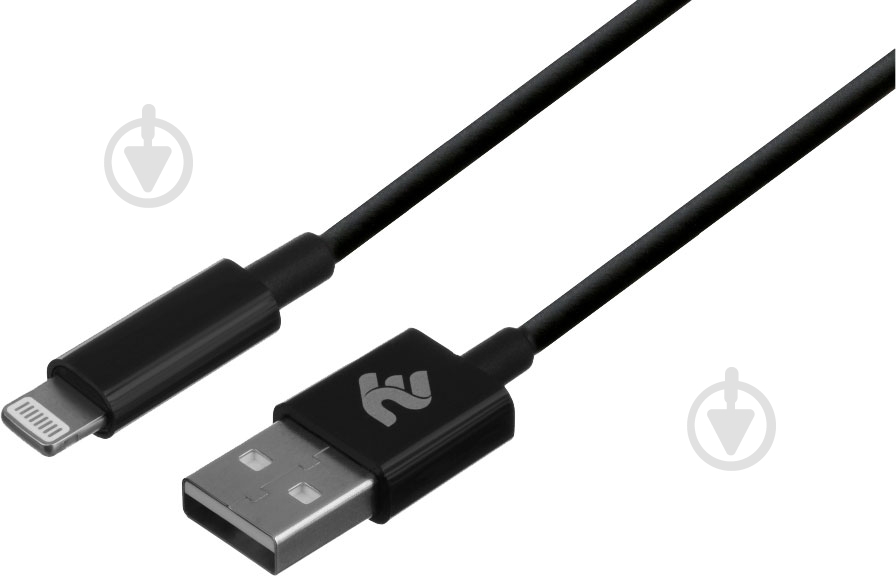 Кабель 2E Lightning – USB 1 м черный (2E-CCLAB-BL) - фото 2