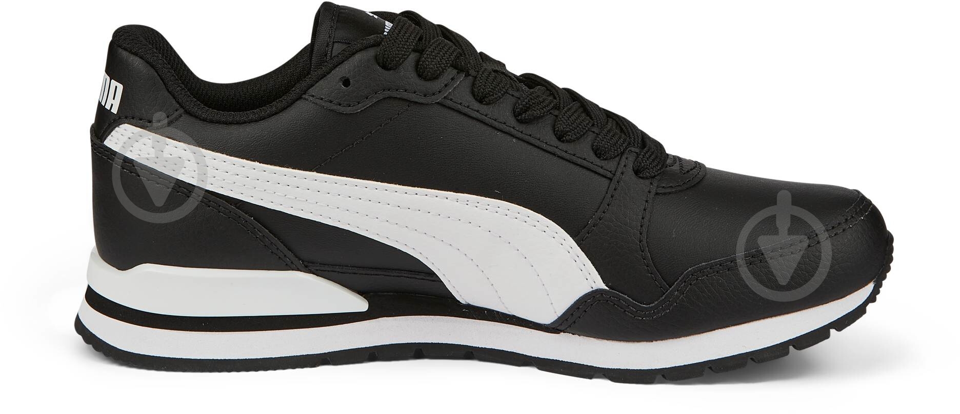 Кросівки дитячі демісезонні Puma ST RUNNER V3 L JR 38490408 р.38 чорні із білим - фото 2
