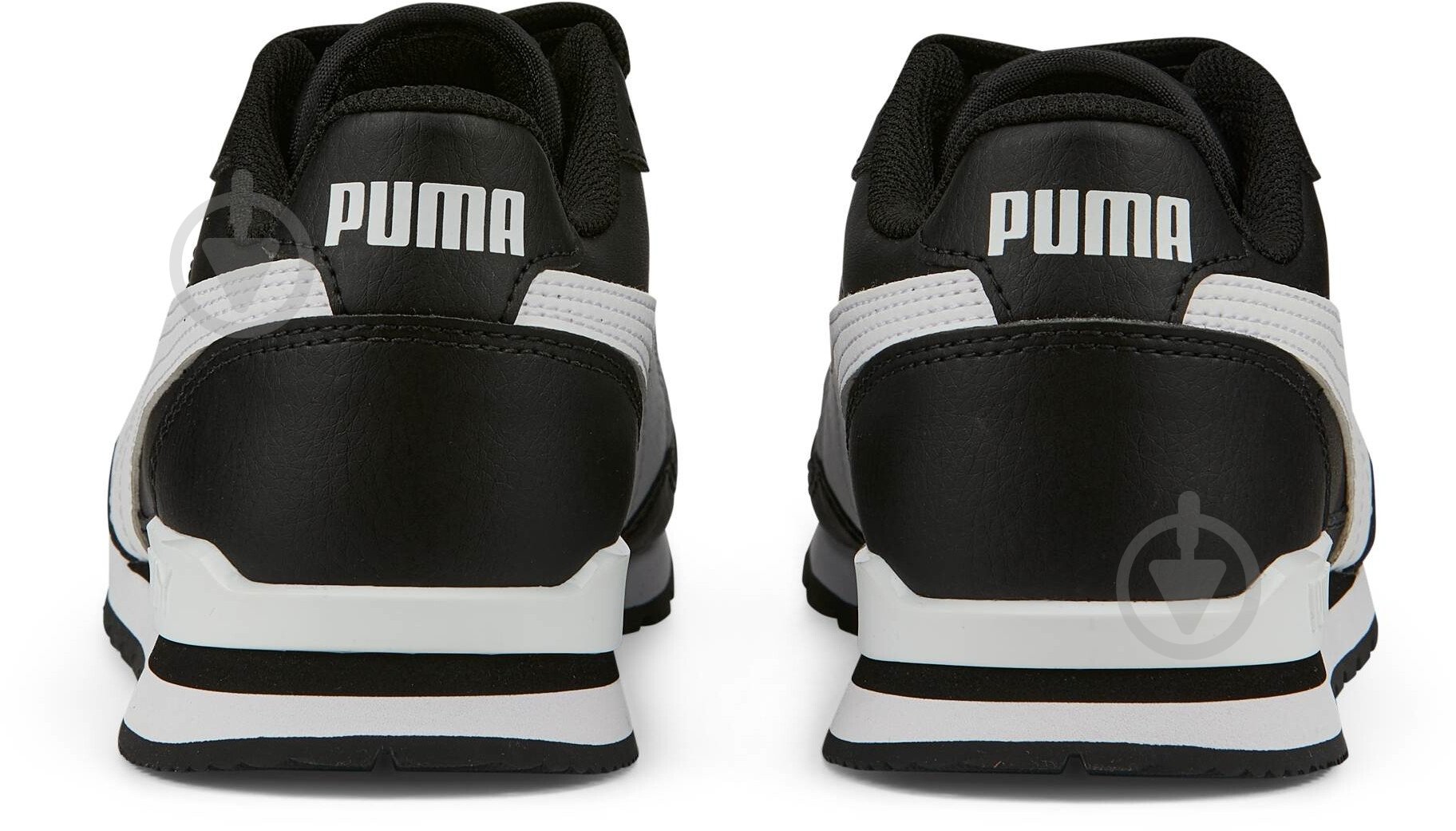 Кросівки дитячі демісезонні Puma ST RUNNER V3 L JR 38490408 р.39 чорні із білим - фото 4