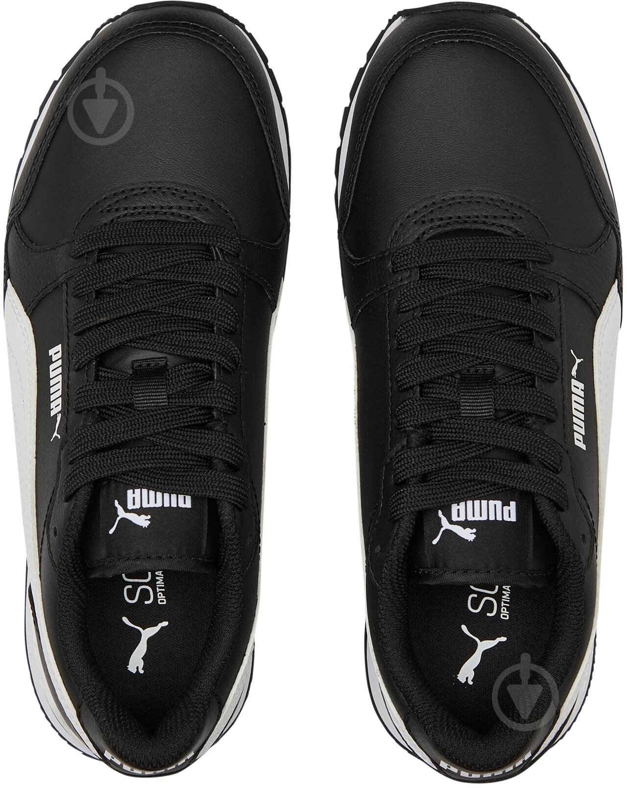 Кросівки дитячі демісезонні Puma ST RUNNER V3 L JR 38490408 р.39 чорні із білим - фото 5