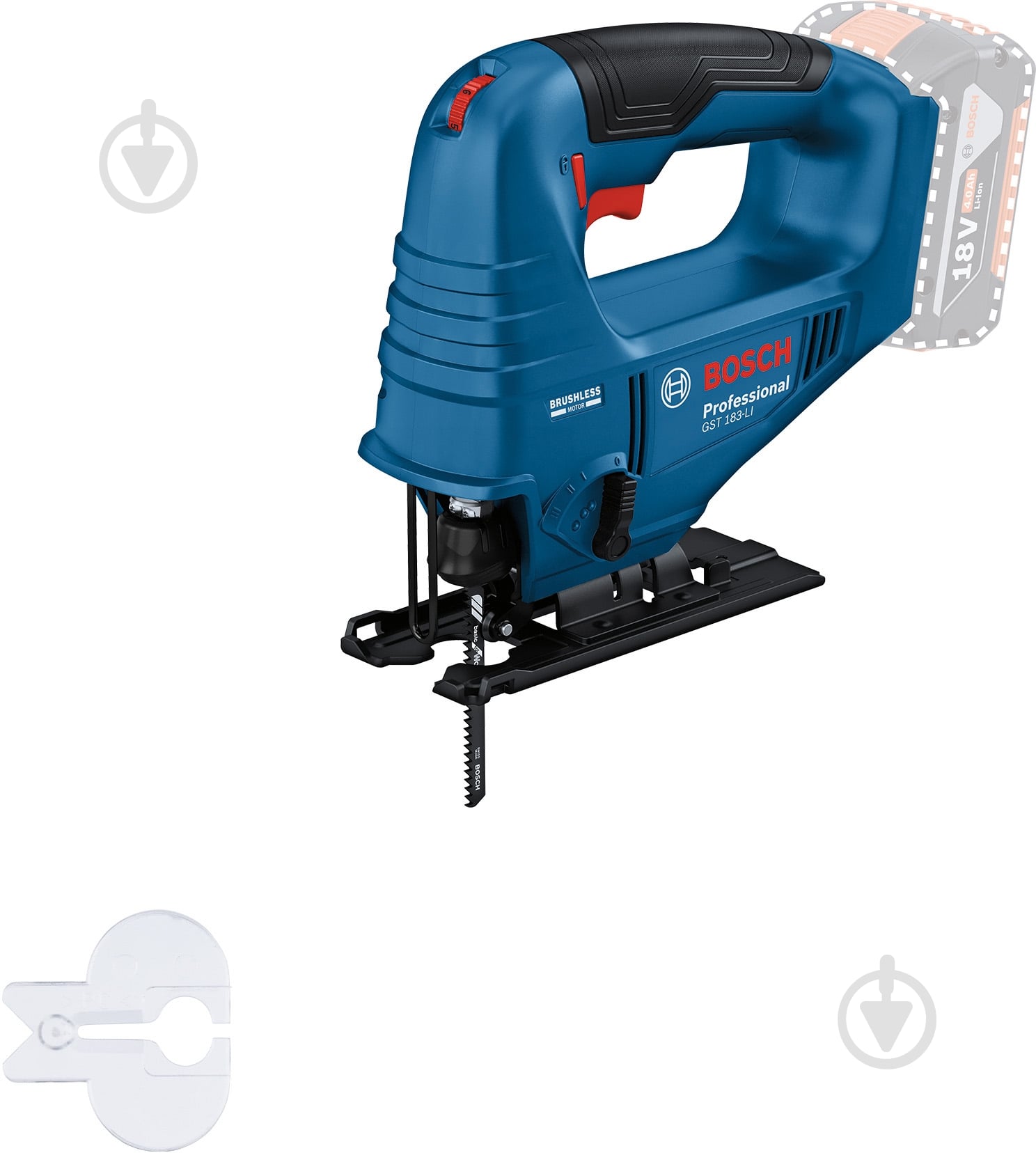 Электролобзик Bosch Professional GST 183-LI (solo) 06015B7020 - фото 2