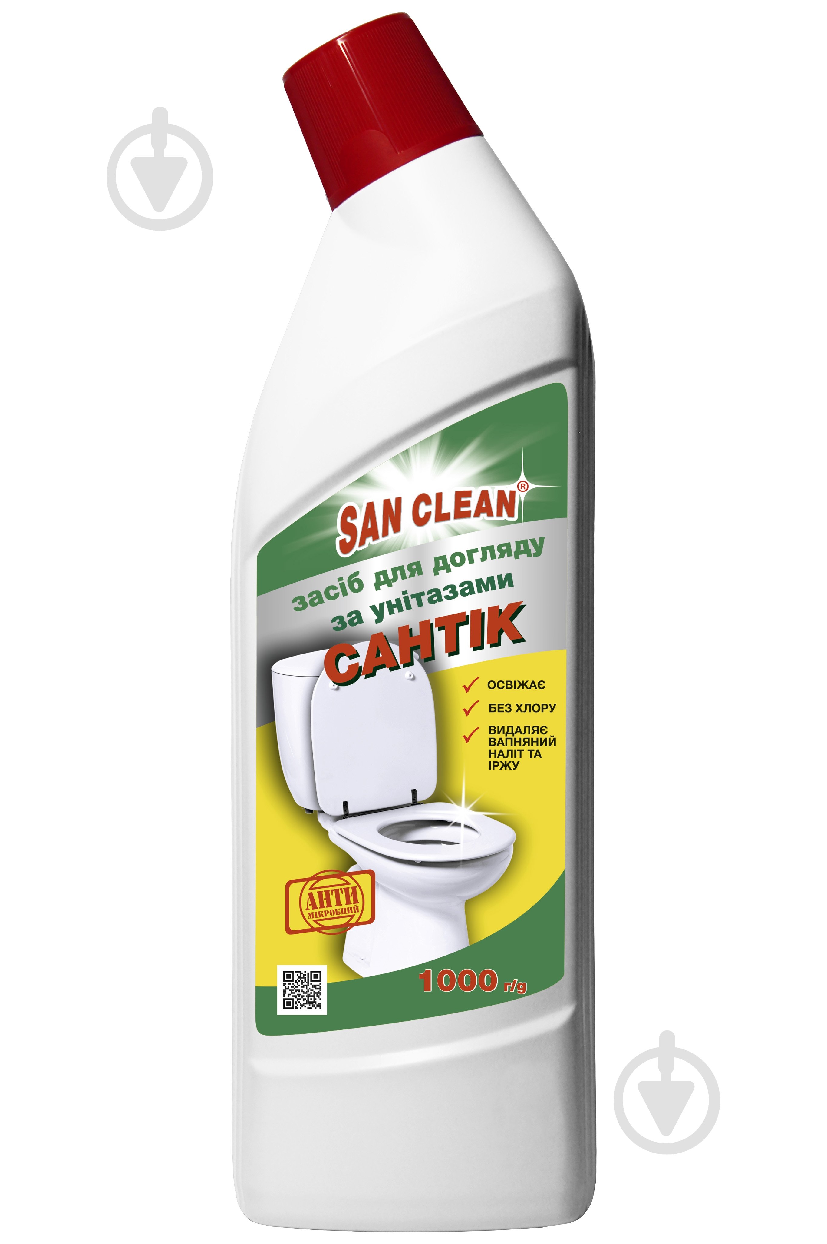 Засіб для унітаза SAN CLEAN Сантік зелений - фото 1 Засіб для унітаза SAN CLEAN Сантік зелений - фото 1