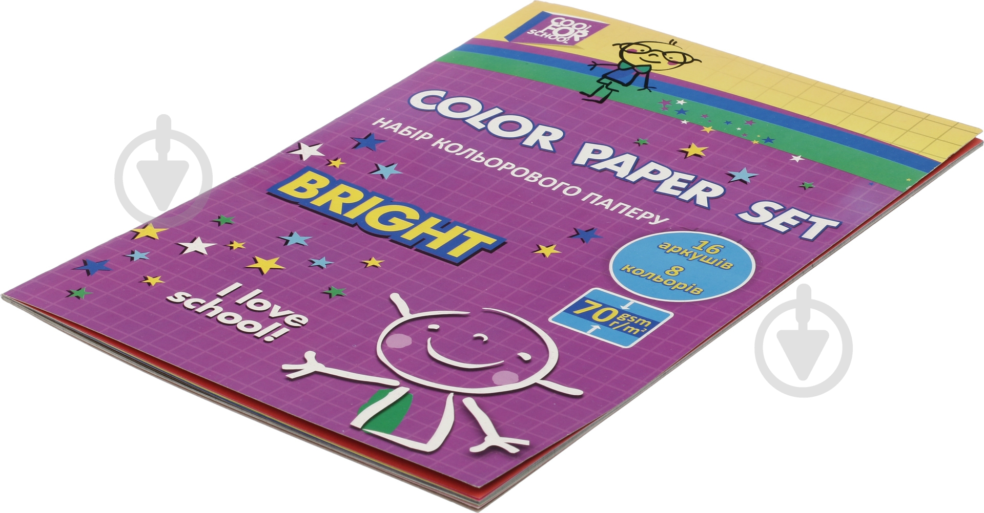 Бумага цветная А4 CFS 14 листов 7 цветов CF21103 Cool For School - фото 2 Бумага цветная А4 CFS 14 листов 7 цветов CF21103 Cool For School - фото 2