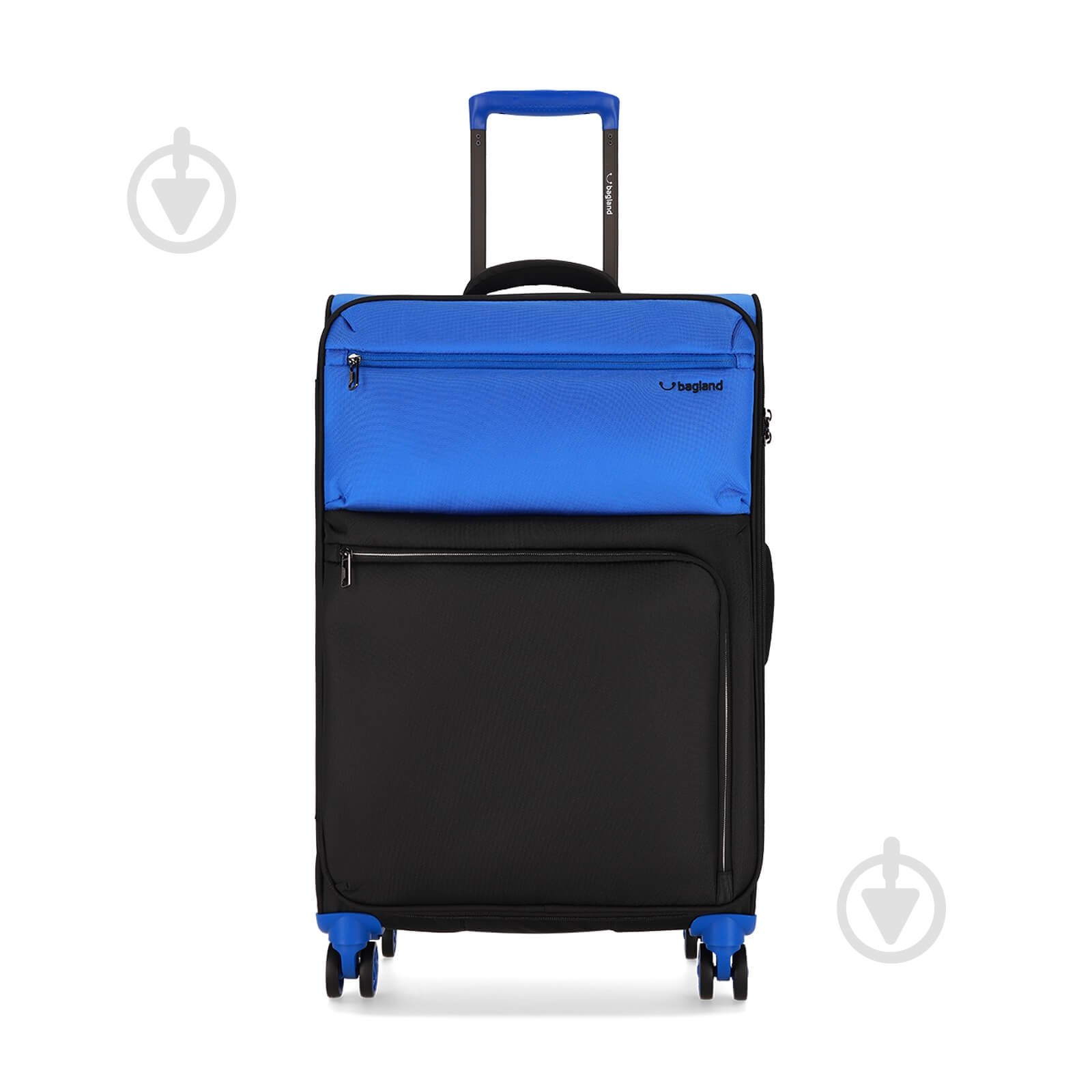 Валіза Bagland Stella 57 л black/blue - фото 1 Валіза Bagland Stella 57 л black/blue - фото 1
