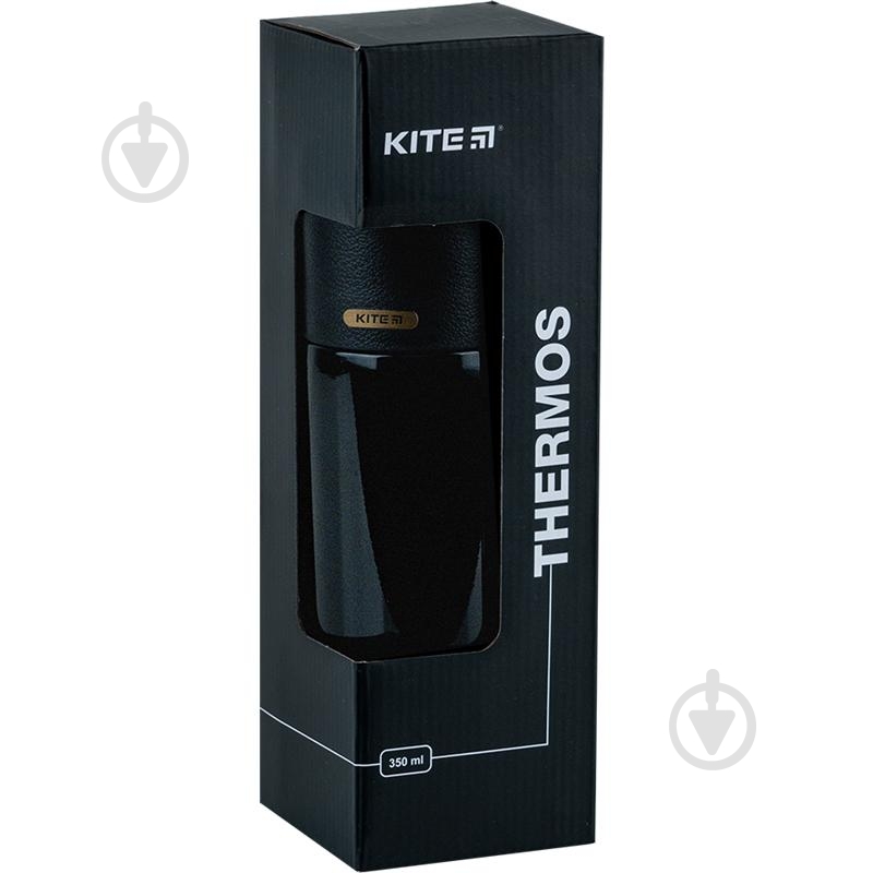 Термос KITE Pearl 350 мл черный K24-302-1 - фото 4