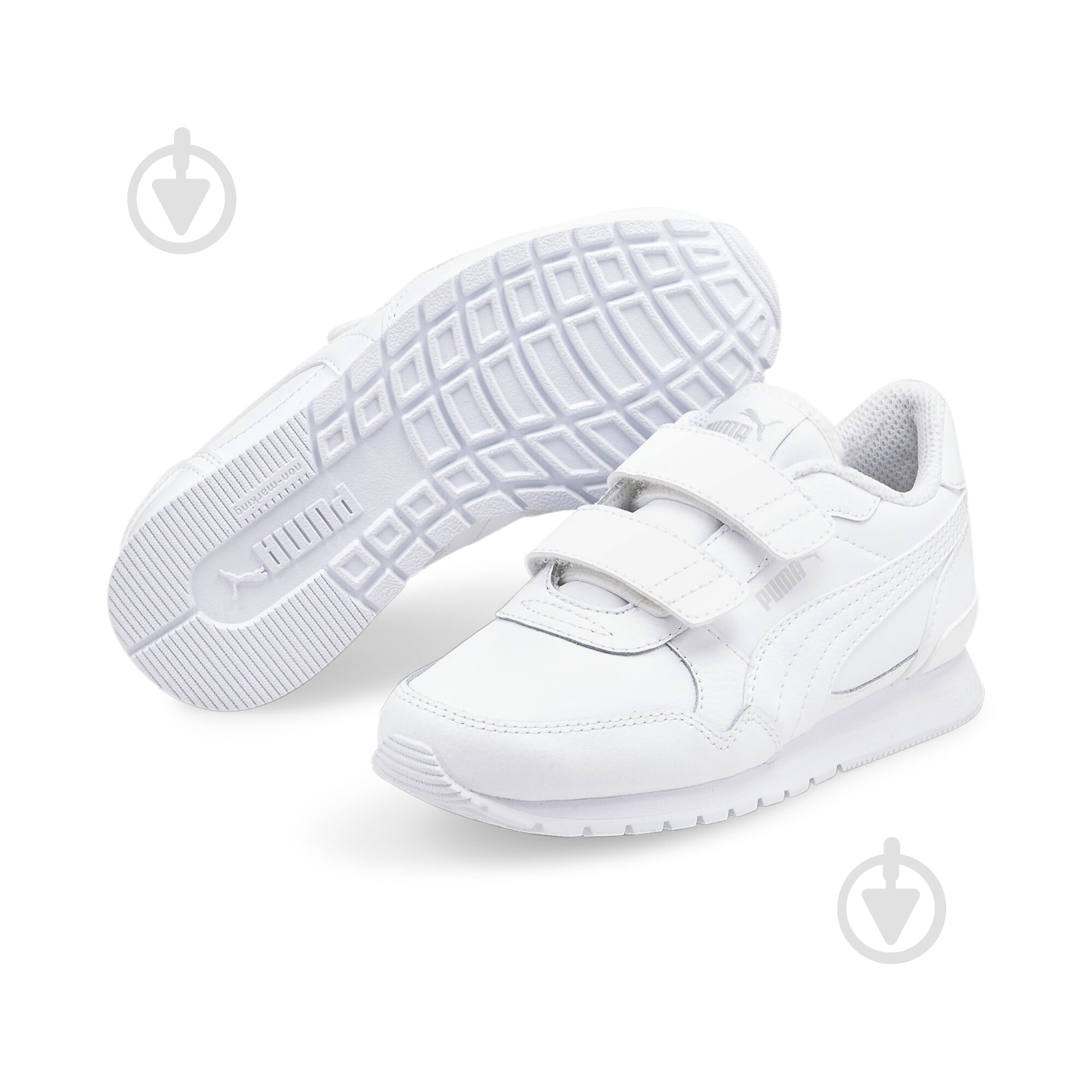Кроссовки Puma ST RUNNER V3 L V PS 38490502 р.33 белые - фото 1
