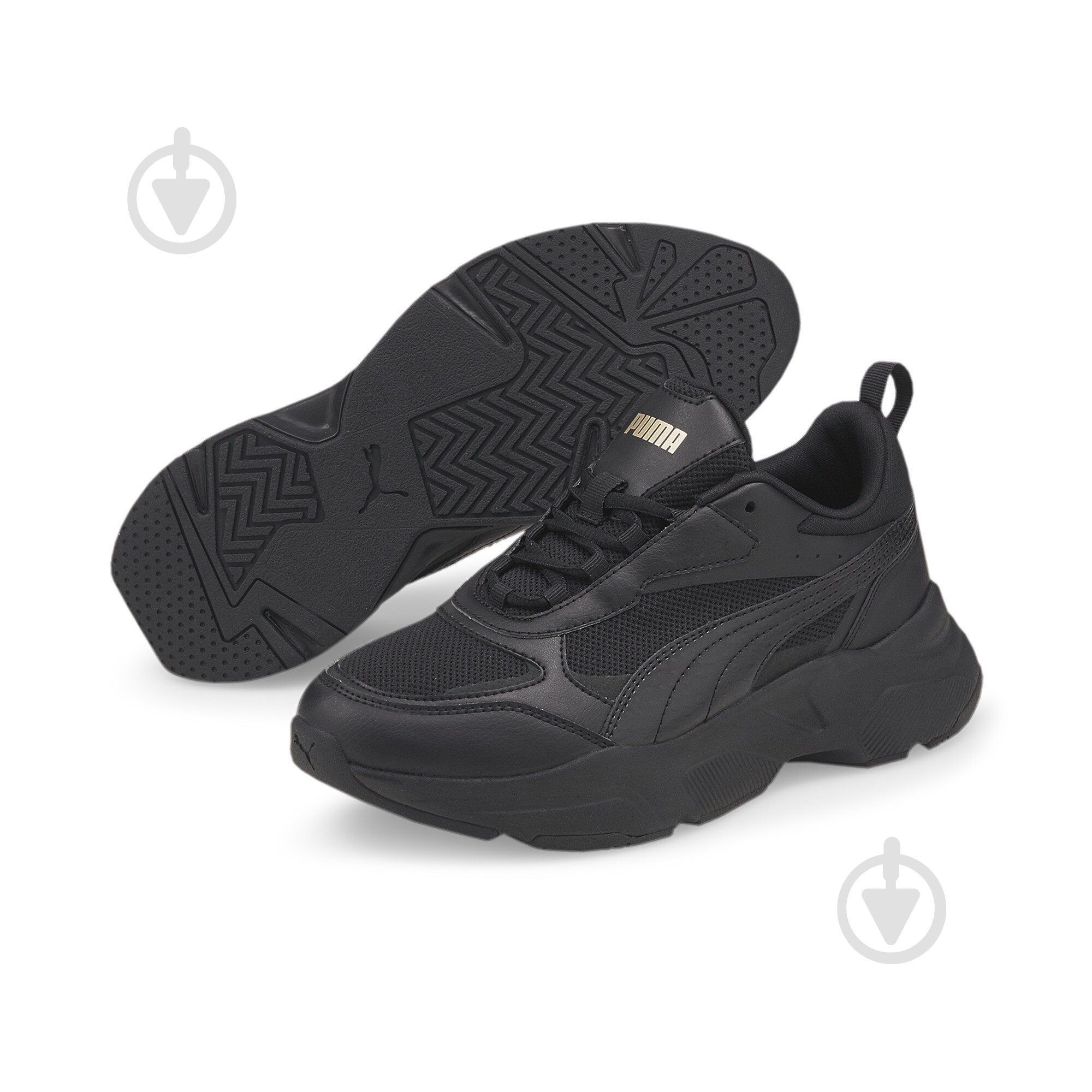Кросівки жіночі демісезонні Puma Cassia 38464702 р.38,5 чорні - фото 3