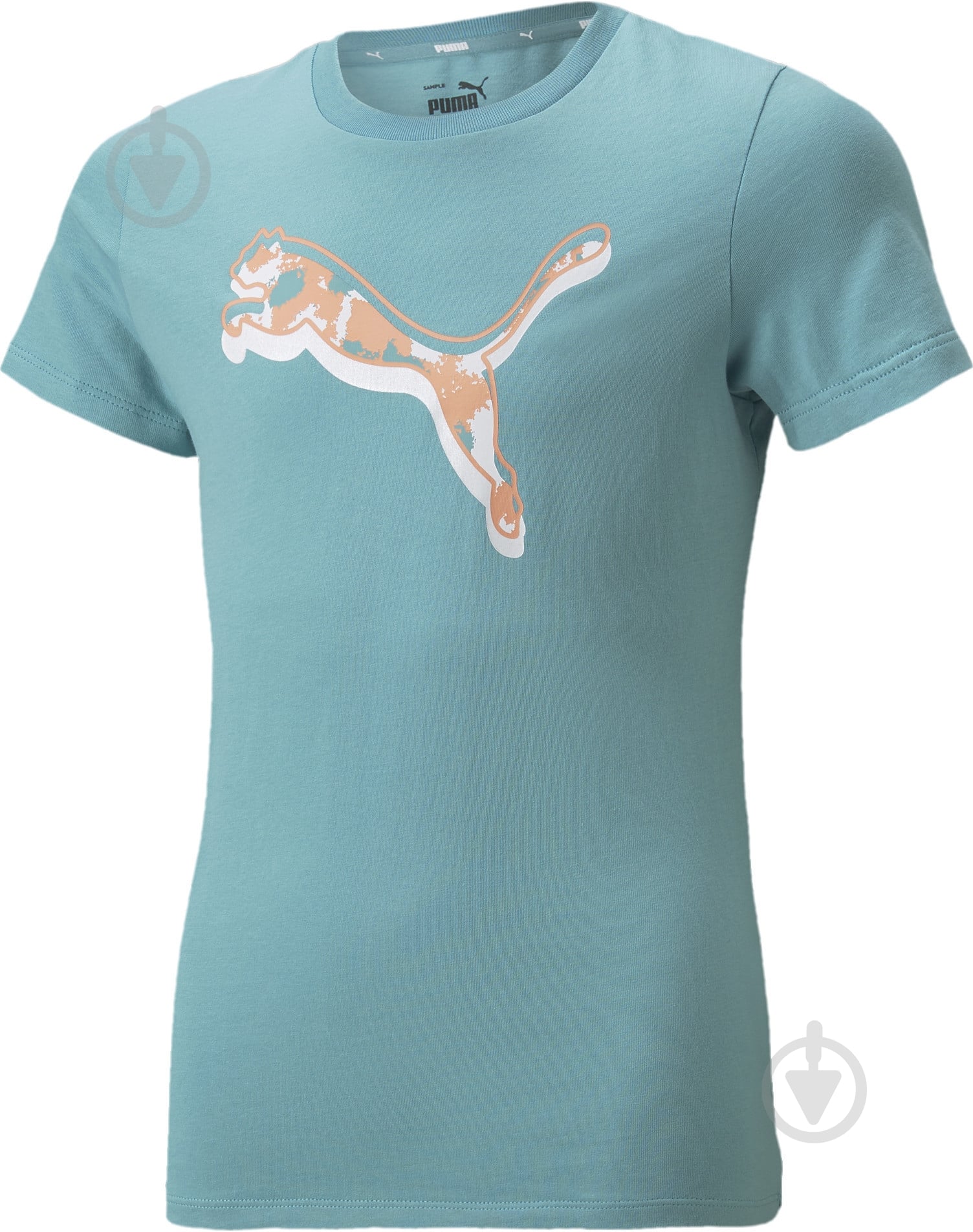 Футболка Puma Alpha Tee 84693761 голубой - фото 1 Футболка Puma Alpha Tee 84693761 голубой - фото 1