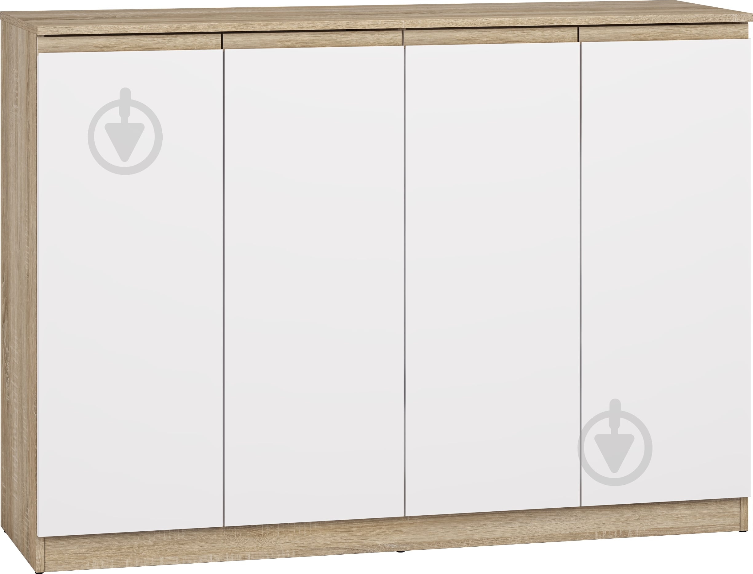 Комод Грейд Эстер 4д 1400x1010x442 мм дуб сонома/белый - фото 1