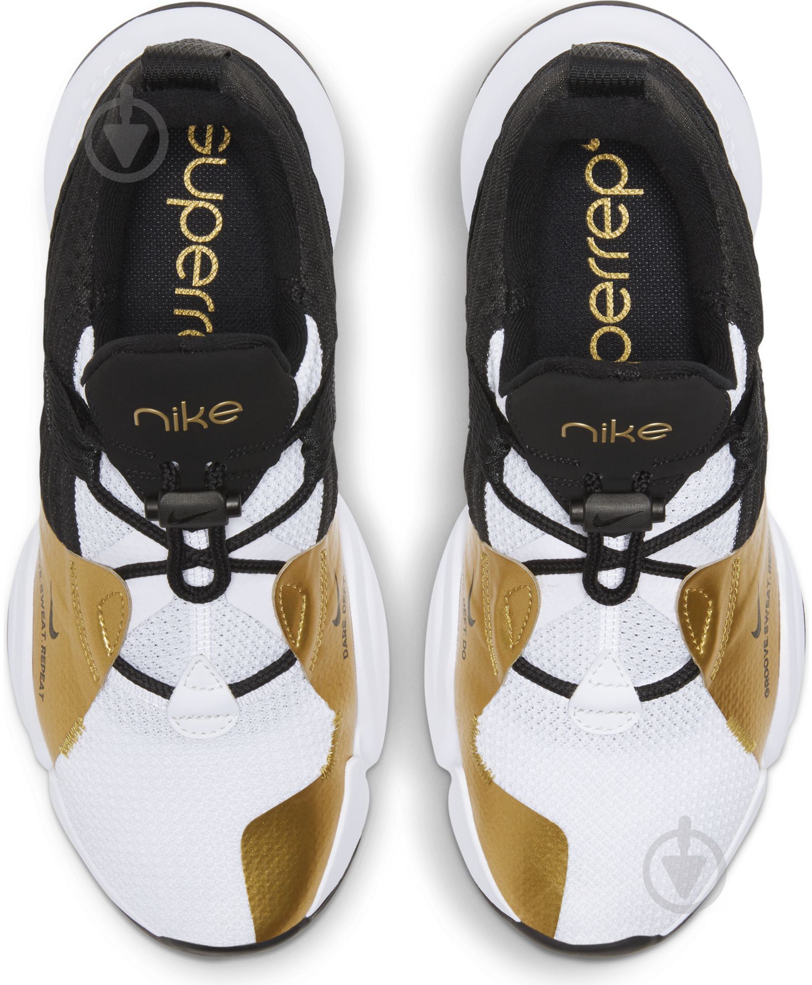 Кроссовки женские демисезонные Nike SuperRep Groove CT1248-109 р.39 черно-белые - фото 7