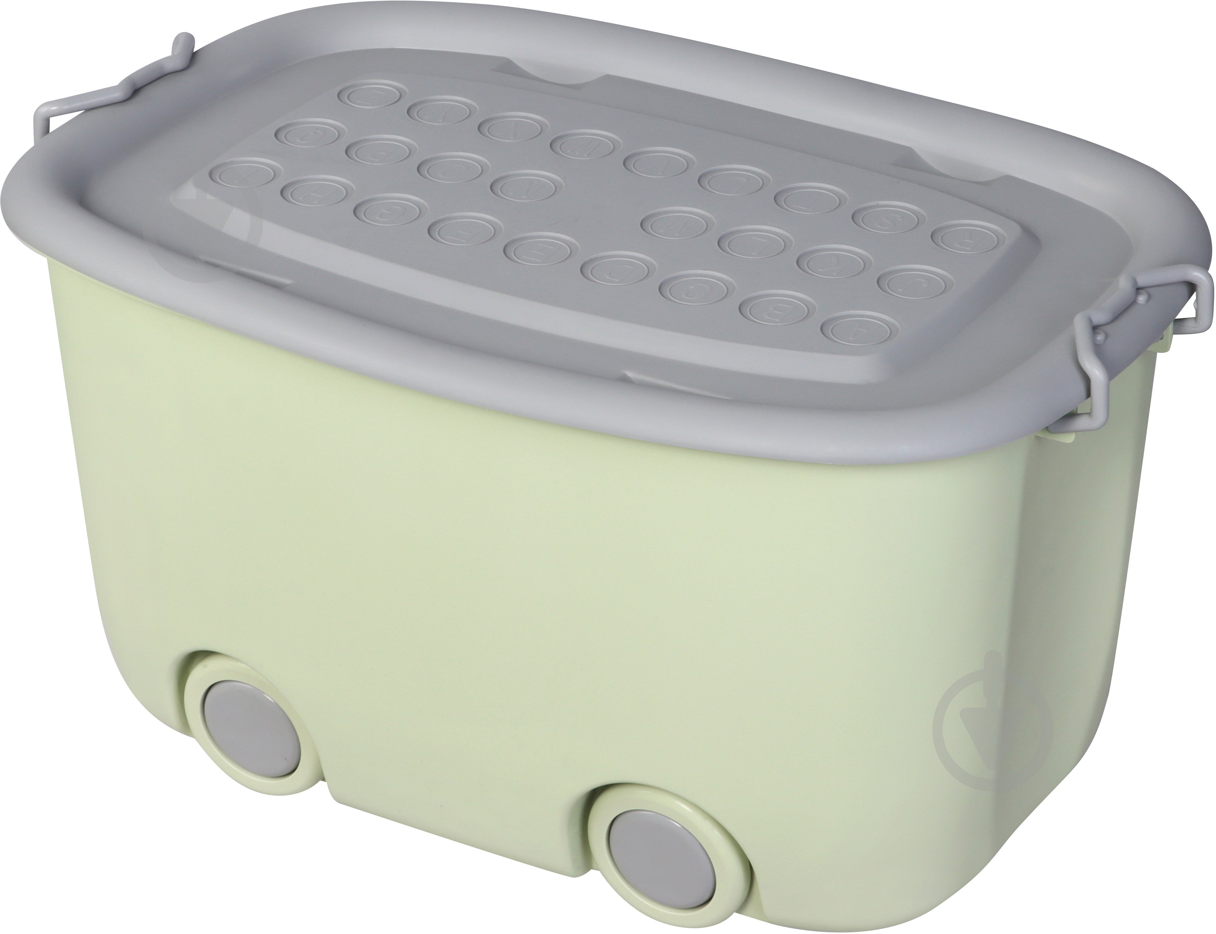 УЦЕНКА! Ящик для игрушек LUNA HOME зеленый на колесах Kids L 390x310x580 мм (УЦ №2870) - фото 2