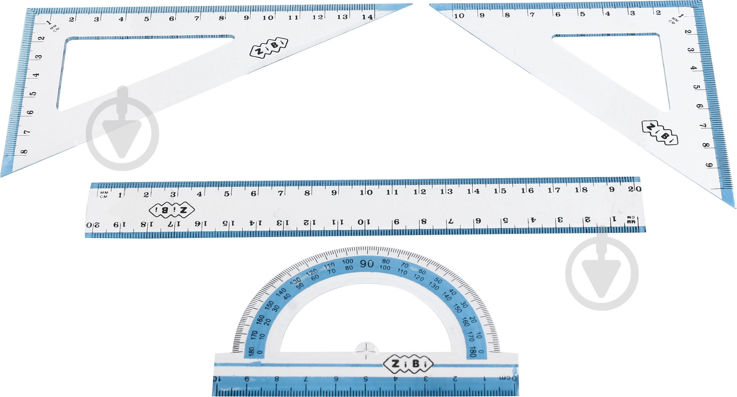 Набор линеек 4 шт. ZB.5680 ZiBi - фото 1