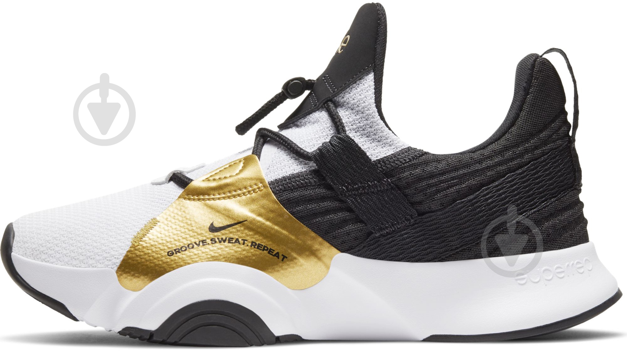 Кроссовки женские демисезонные Nike SuperRep Groove CT1248-109 р.40,5 черно-белые - фото 5 Кроссовки женские демисезонные Nike SuperRep Groove CT1248-109 р.40,5 черно-белые - фото 5
