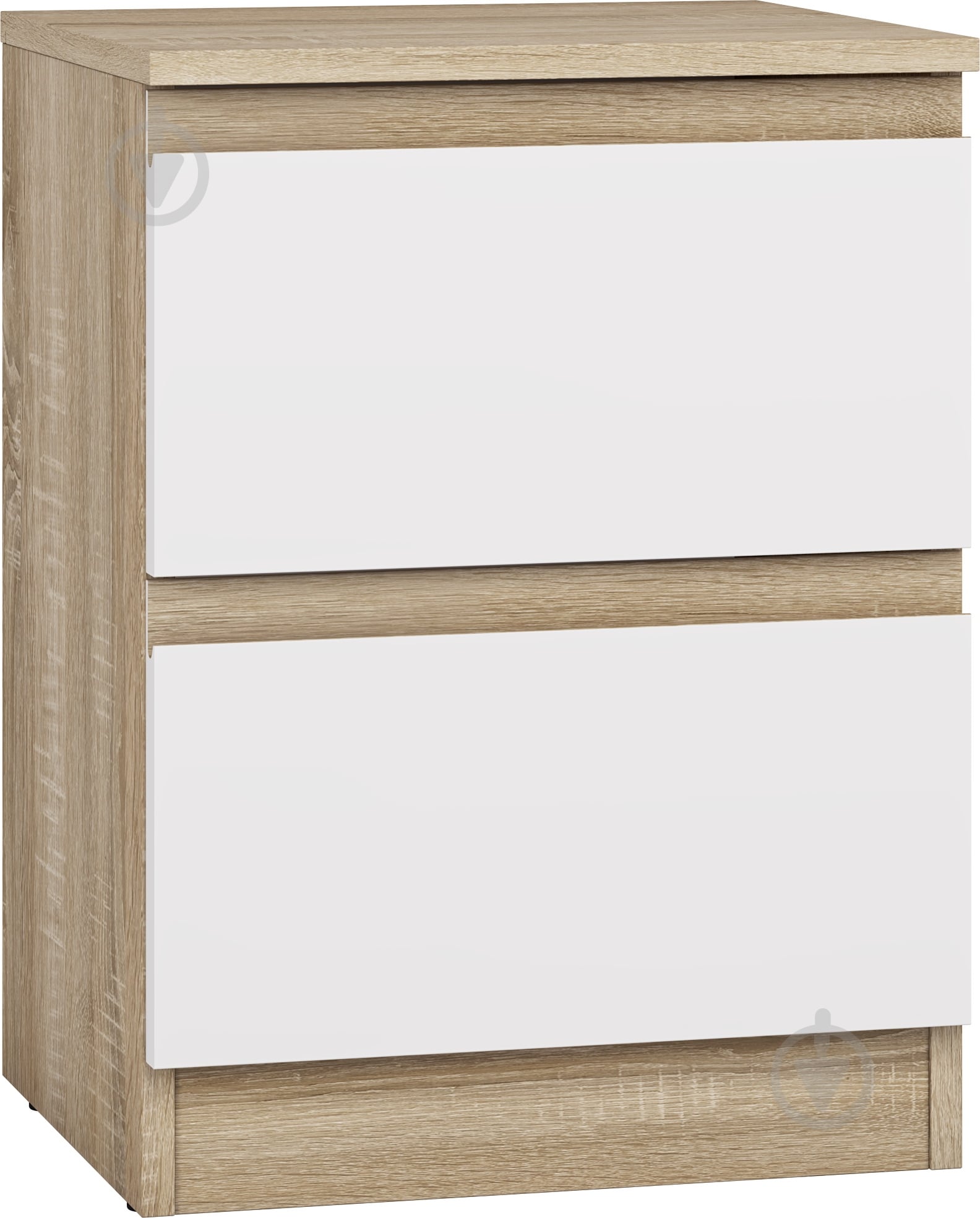 Тумба прикроватная Грейд Эстер 2ш 400x350x540 мм белый / дуб сонома - фото 1