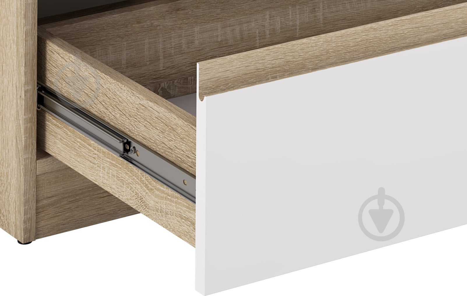 Тумба прикроватная Грейд Эстер 2ш 400x350x540 мм белый / дуб сонома - фото 2