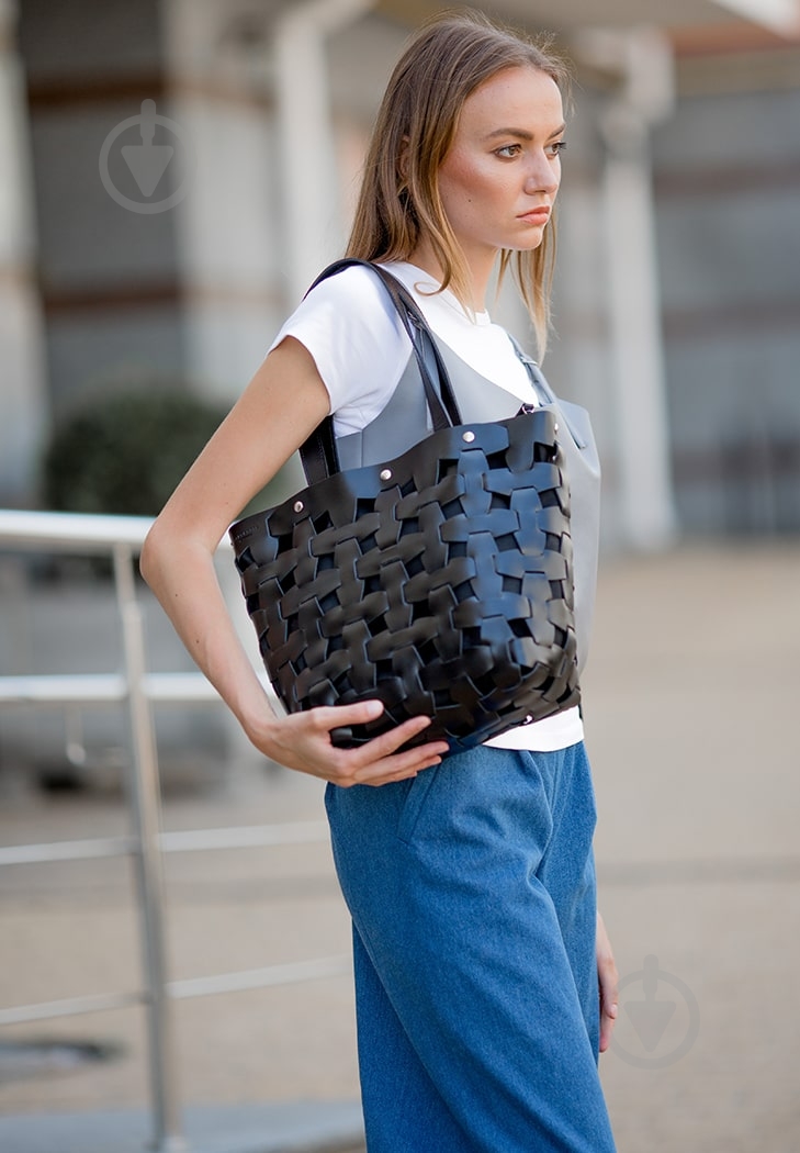 Сумка женская BlankNote Пазл L черный BN-BAG-33-ygol - фото 8