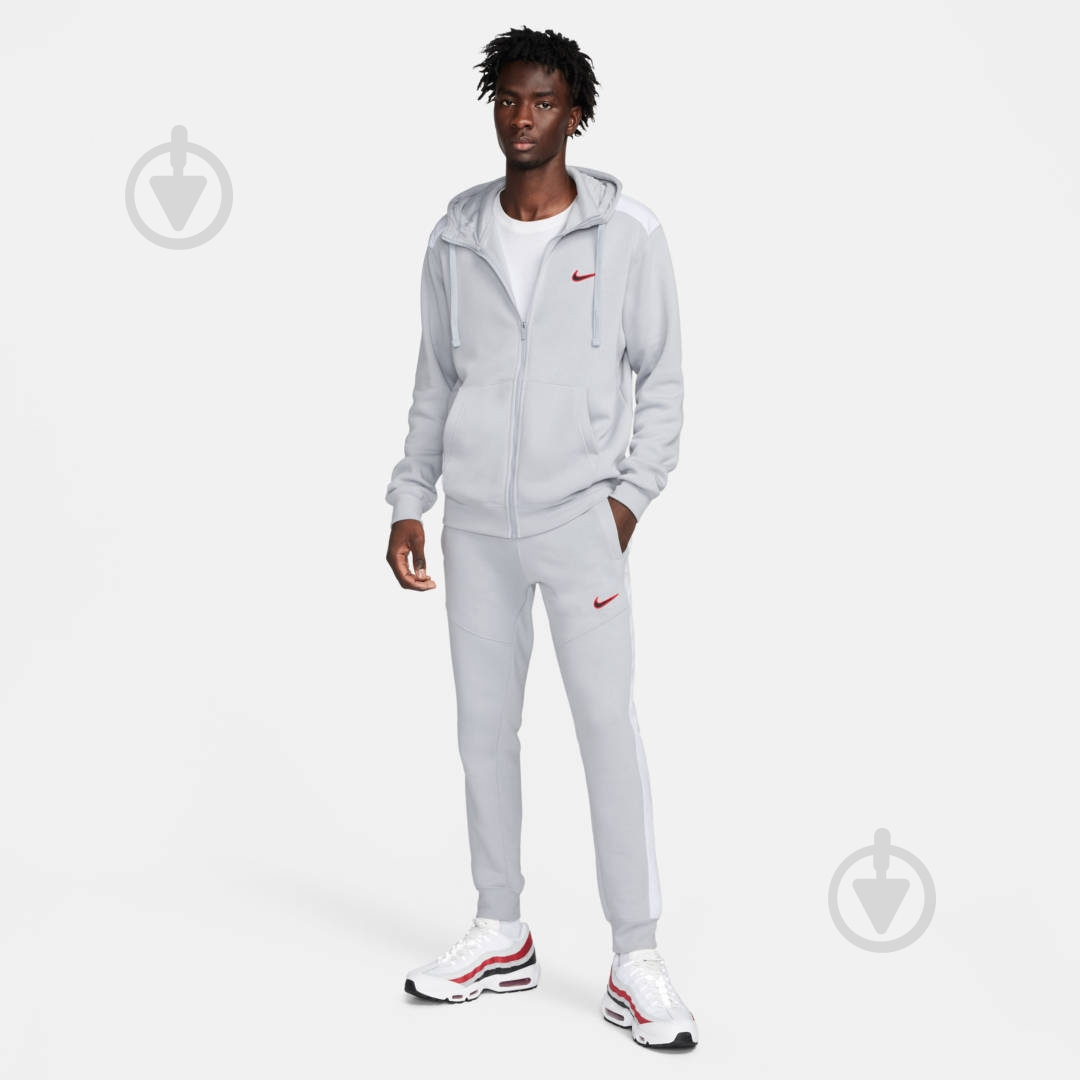 Джемпер Nike M NSW SP FLC FZ HOODIE BB FQ8819-012 р.L серый - фото 6