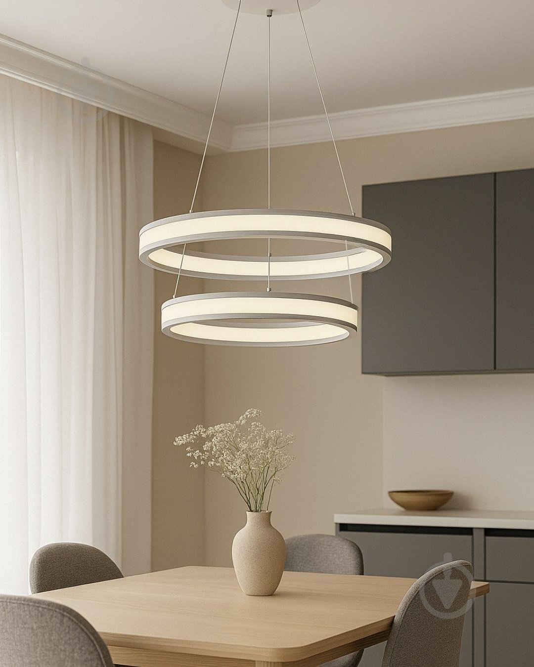 Світильник підвісний LIGHT SET VERBA LED 2 PL 6012 100W 7800Lm 2800-6000K білий - фото 2 Світильник підвісний LIGHT SET VERBA LED 2 PL 6012 100W 7800Lm 2800-6000K білий - фото 2