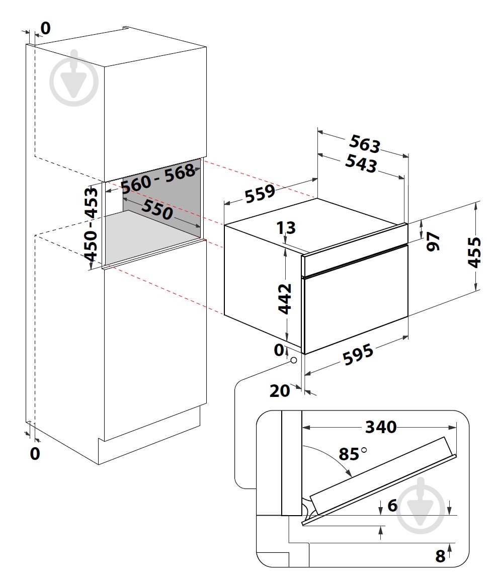 Встраиваемая микроволновая печь Whirlpool WCW11O7HTSB - фото 7