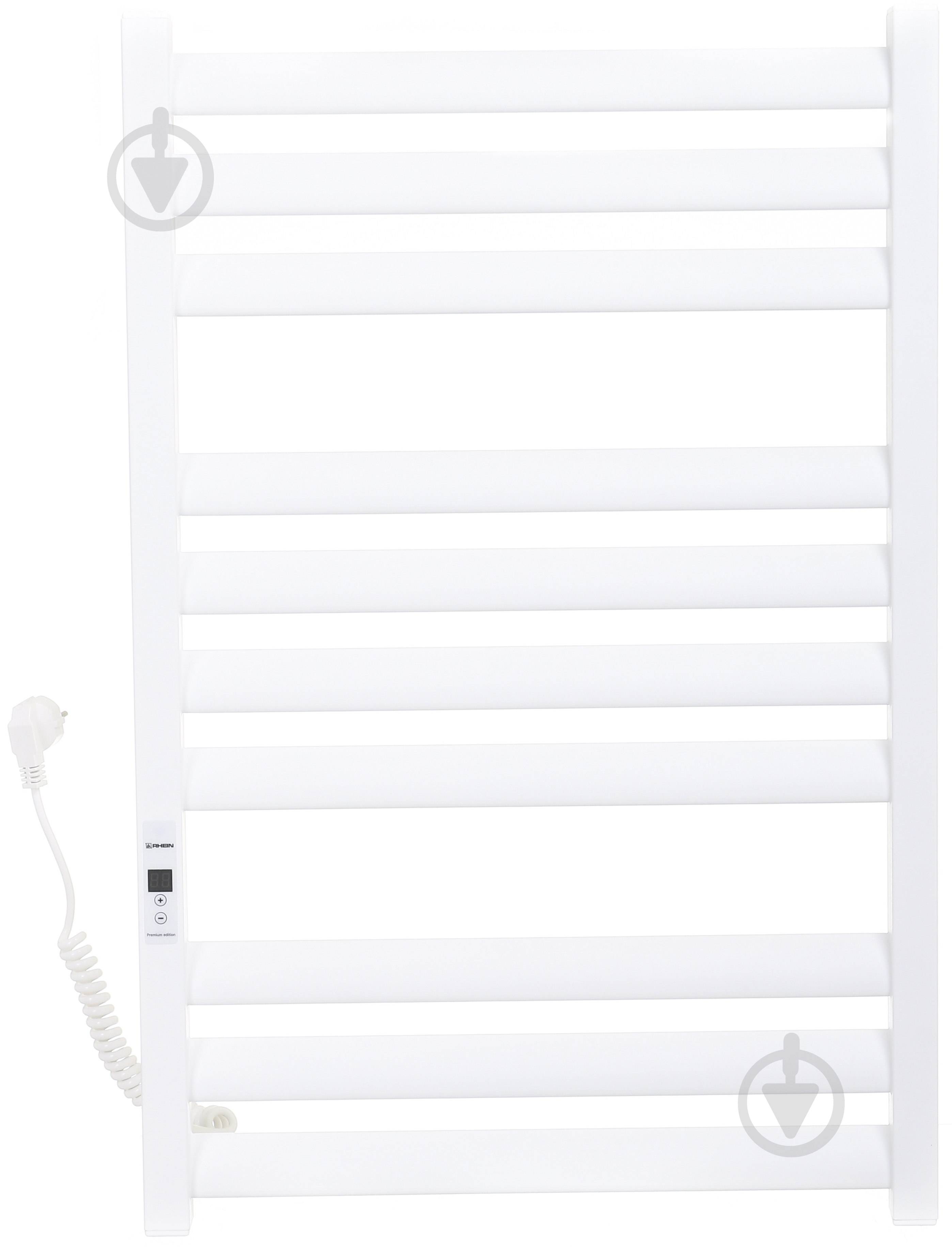 Рушникосушарка електрична Rhein Reya S10 500 х 800 E L PE/MAT RAL9003 White 200W - фото 2