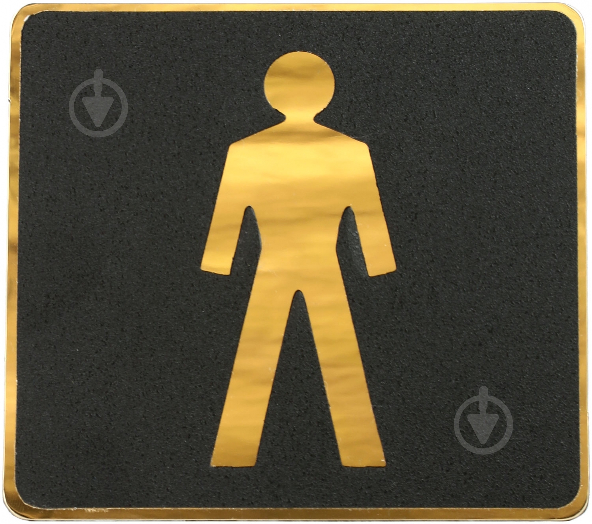 Табличка мальчик пластик золотой 96 мм - фото 1 Табличка мальчик пластик золотой 96 мм - фото 1