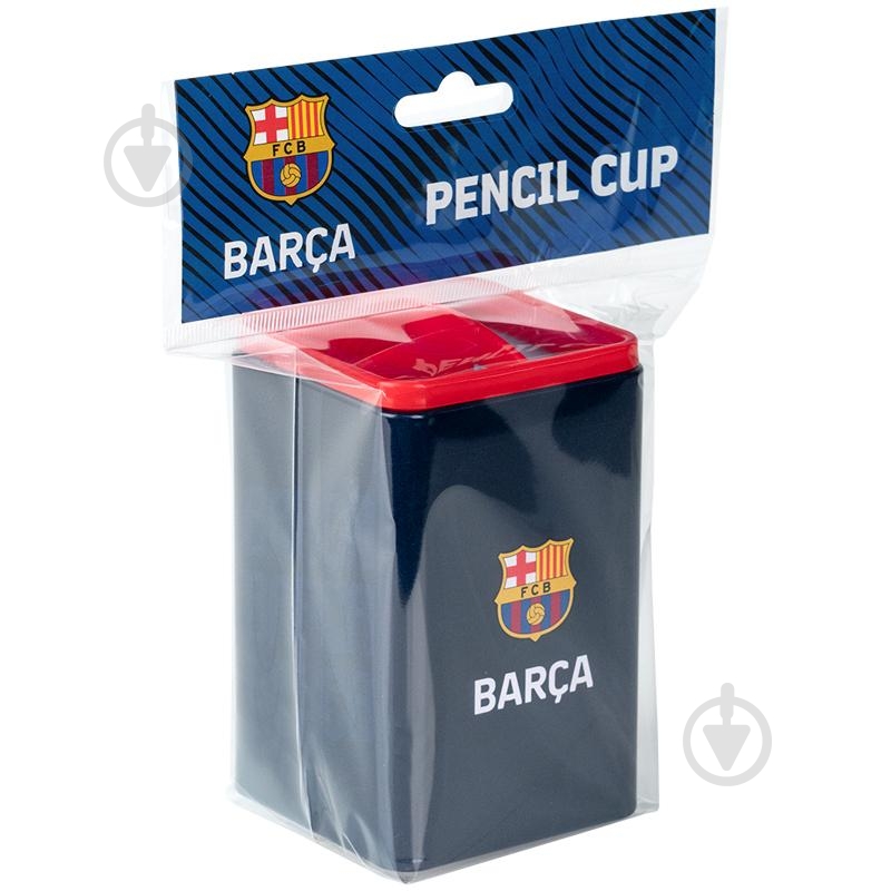 Подставка для канцелярии квадратная FC Barcelona BC25-105 KITE - фото 2