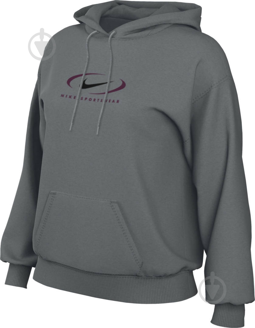 Джемпер Nike W NSW FLC OS PO HDY SWSH FN7698-084 р.M сірий - фото 7 Джемпер Nike W NSW FLC OS PO HDY SWSH FN7698-084 р.M сірий - фото 7