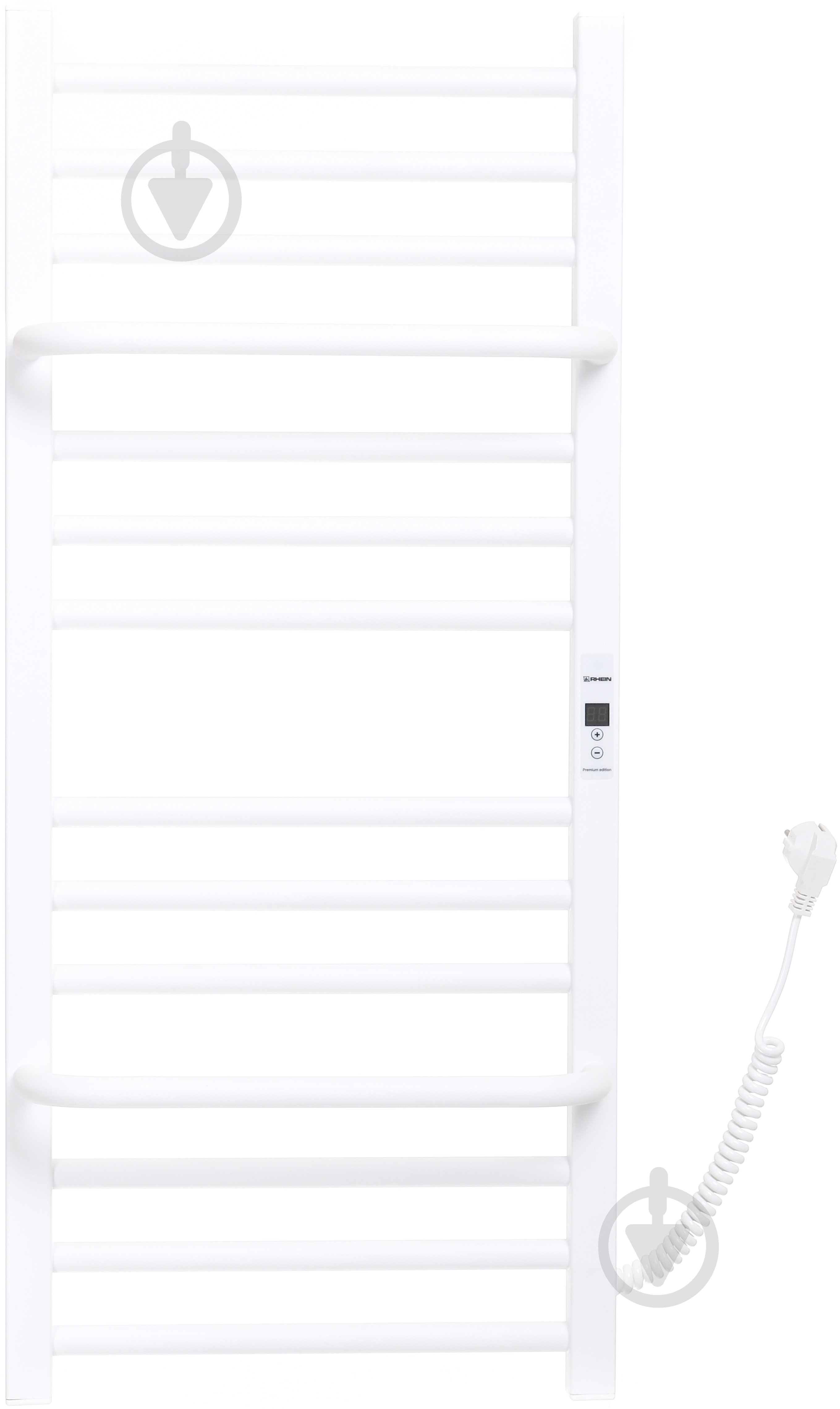 Рушникосушарка електрична Rhein Simple S14 370 х 900 E R PE/MAT RAL9003 White 180W - фото 2