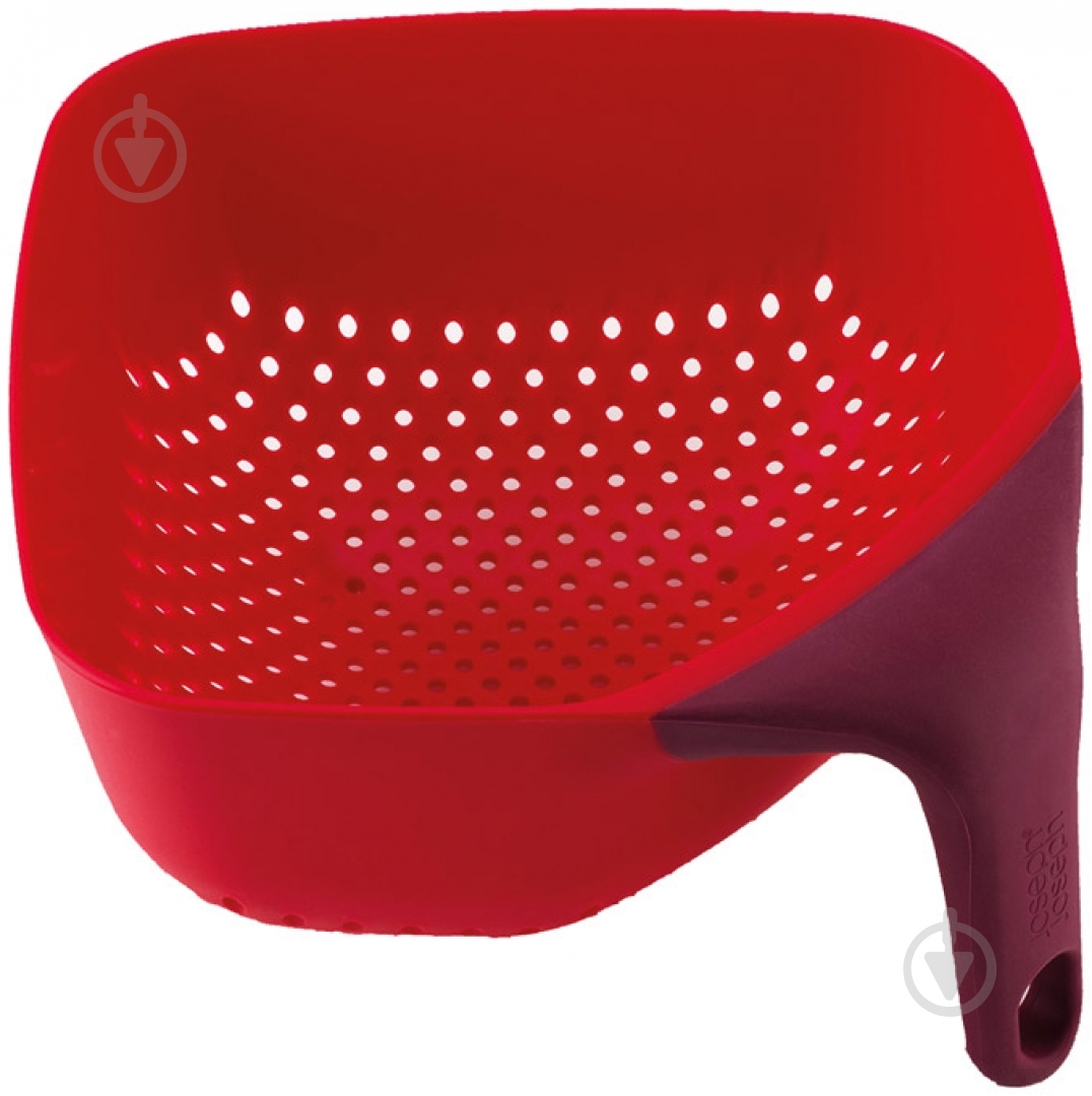 Дуршлаг Joseph Joseph Square Colander 16x16x9 см красный 1000289 - фото 1