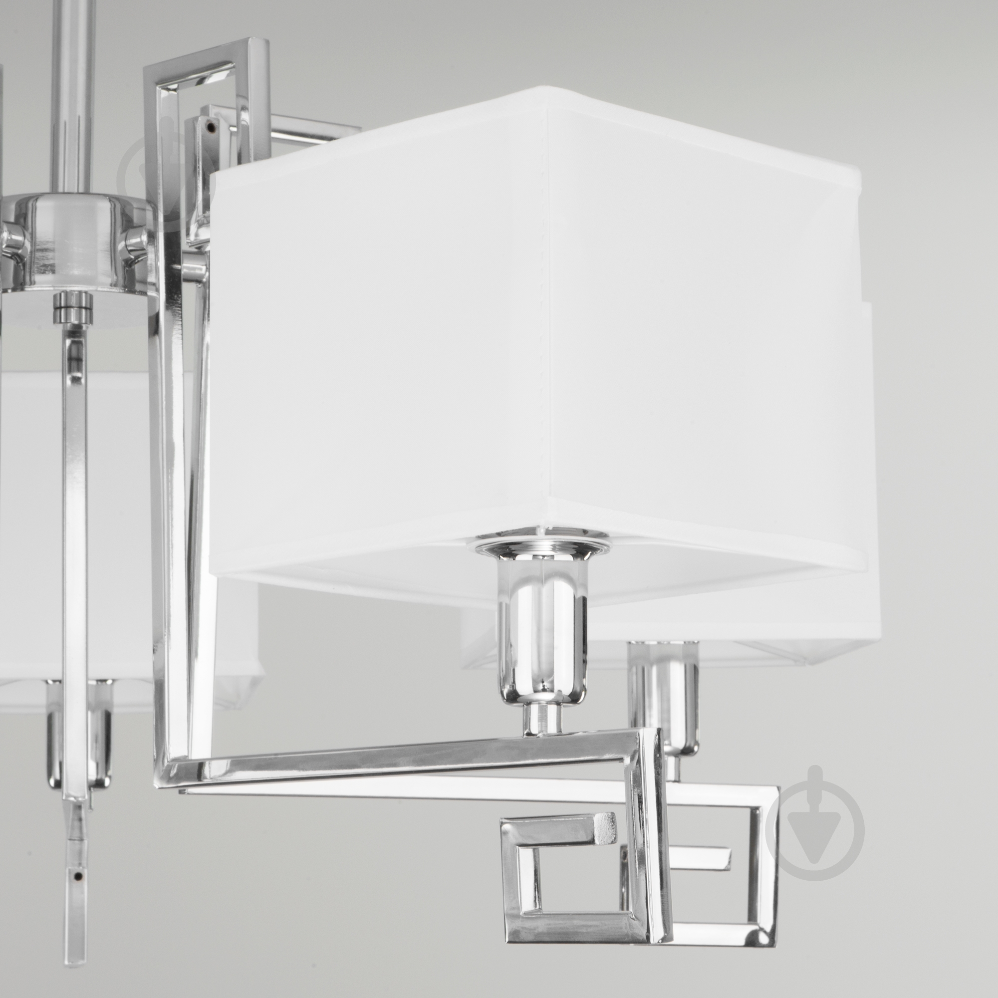 Люстра потолочная Strotskis Alma 5x40 Вт E14 хром/белый 60115/5 (хром) - фото 3