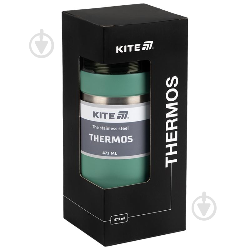 Термос KITE 473 мл зеленый K25-320-2 - фото 4 Термос KITE 473 мл зеленый K25-320-2 - фото 4
