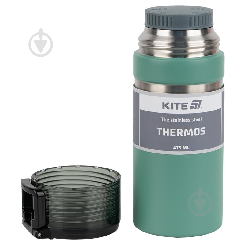 Термос KITE 473 мл зеленый K25-320-2 - фото 3 Термос KITE 473 мл зеленый K25-320-2 - фото 3