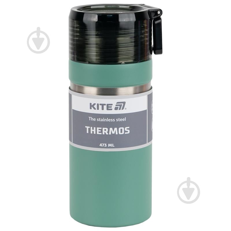Термос KITE 473 мл зеленый K25-320-2 - фото 1 Термос KITE 473 мл зеленый K25-320-2 - фото 1