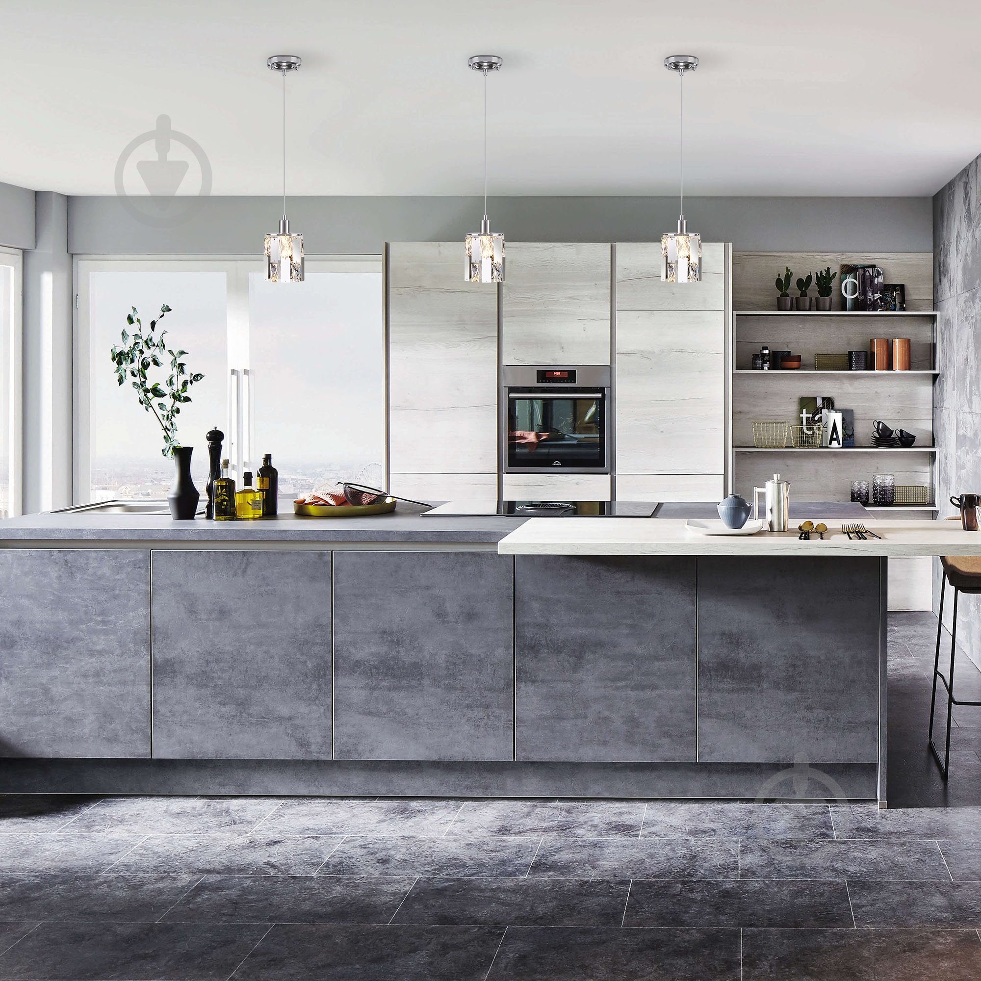 Подвес Strotskis Scoppio 1x60 Вт E14 хром 50101/1 (хром) - фото 5