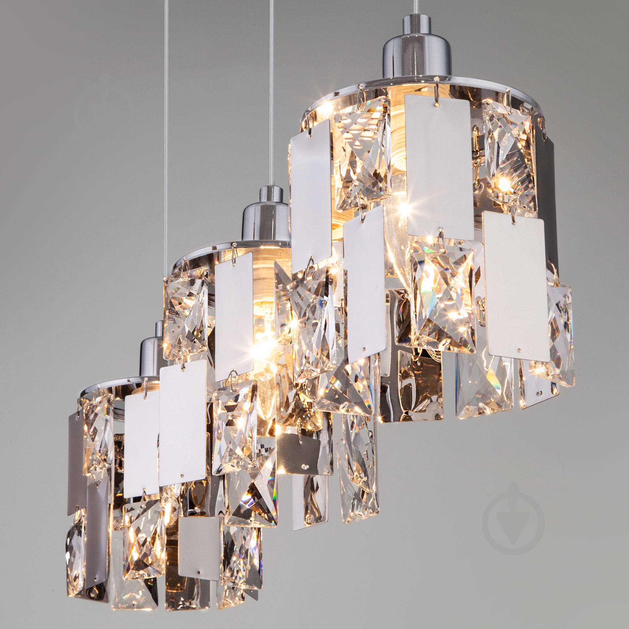 Подвес Strotskis Scoppio 3x60 Вт E14 хром 50101/3 (хром) - фото 3