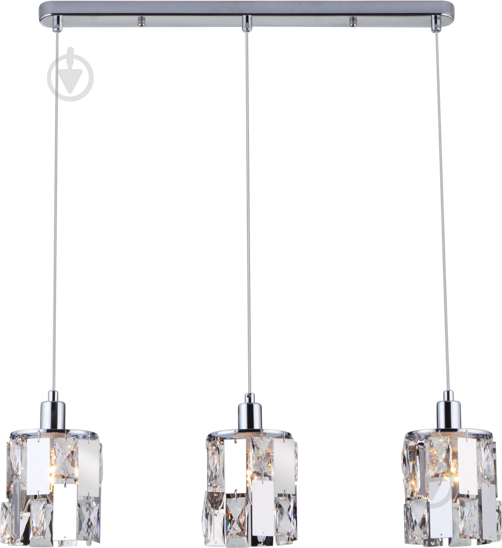 Подвес Strotskis Scoppio 3x60 Вт E14 хром 50101/3 (хром) - фото 1