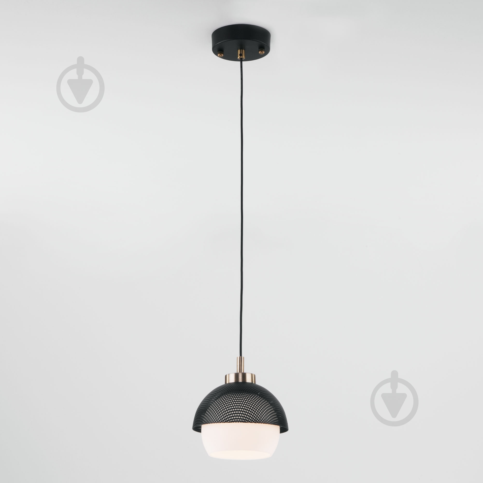 Подвес Strotskis Nocciola 1x60 Вт E27 бело-черный 50106/1 (бронза) - фото 1