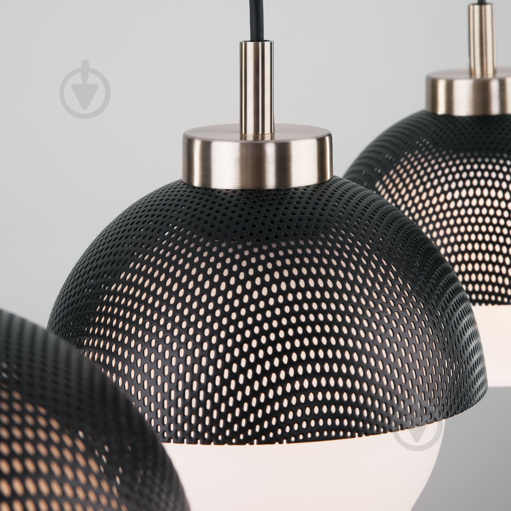 Підвіс Strotskis Nocciola 3x60 Вт E27 біло-чорний 50106/3 (бронза) - фото 3