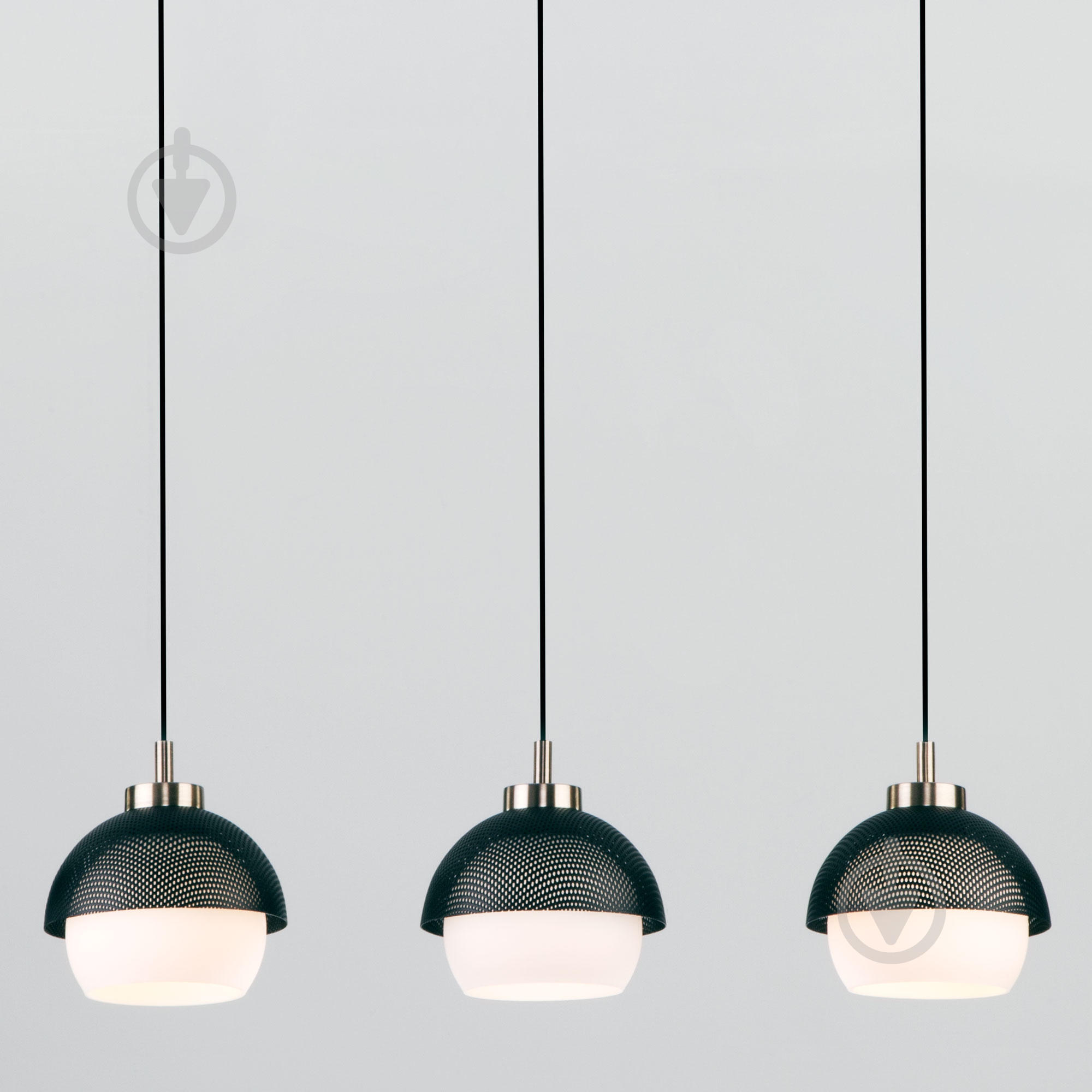 Підвіс Strotskis Nocciola 3x60 Вт E27 біло-чорний 50106/3 (бронза) - фото 2