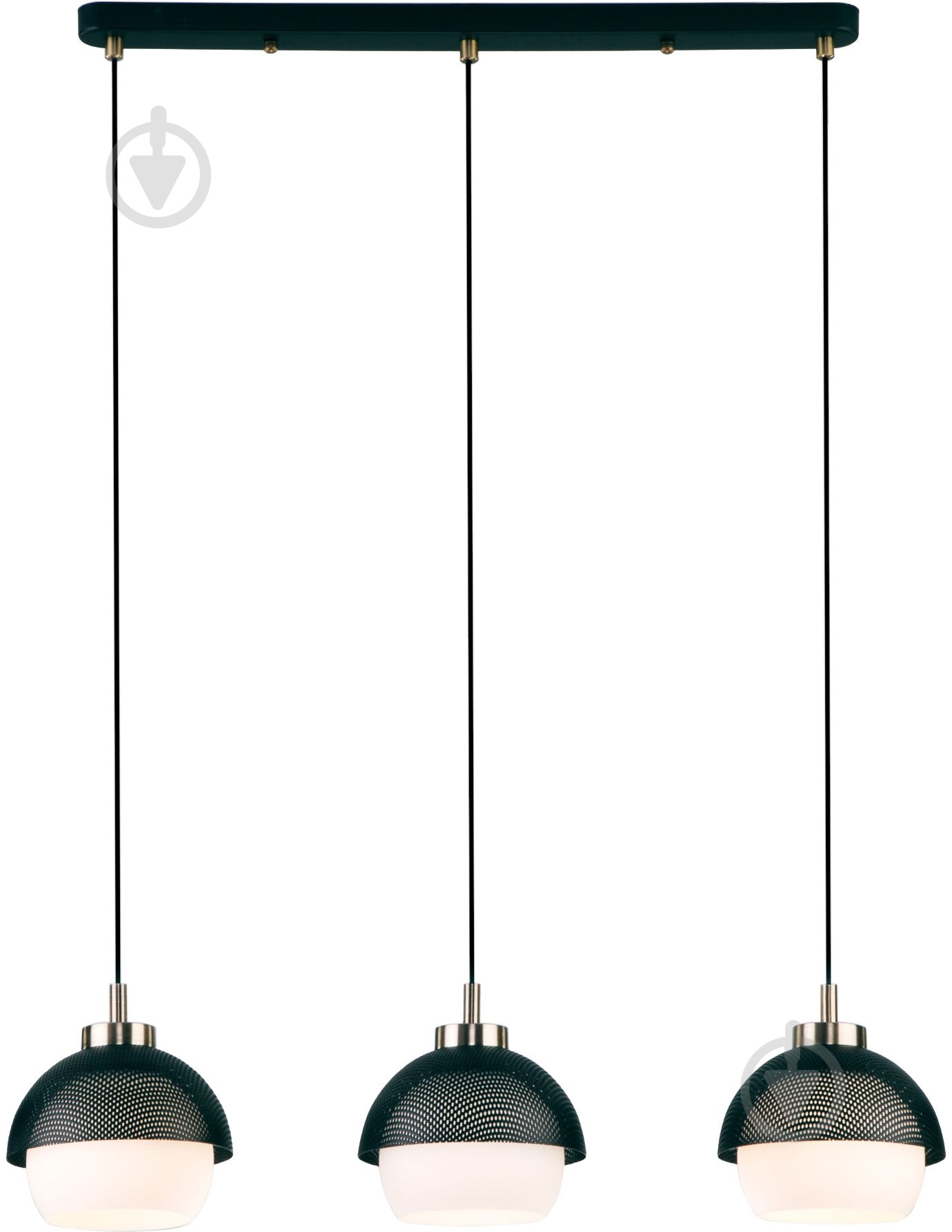 Підвіс Strotskis Nocciola 3x60 Вт E27 біло-чорний 50106/3 (бронза) - фото 1