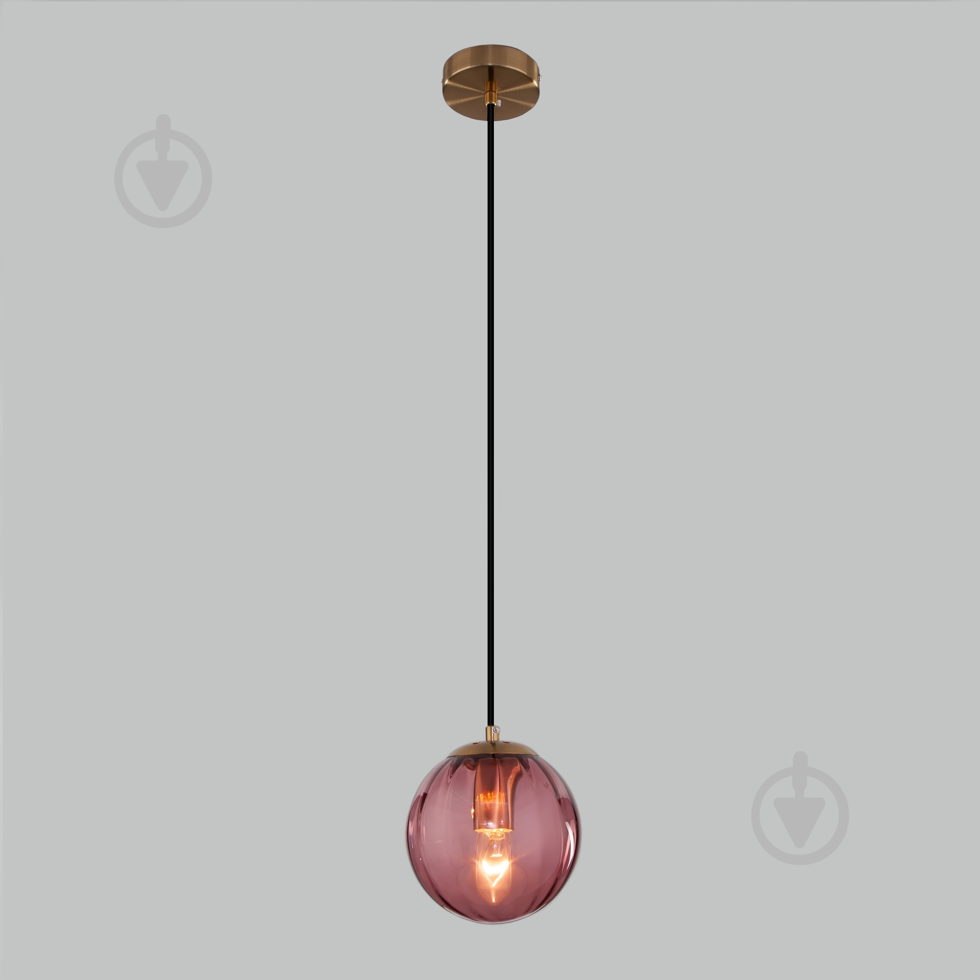 Подвес Strotskis Juno 1x40 Вт E27 бордовый 50207/1 (бордовий) - фото 1