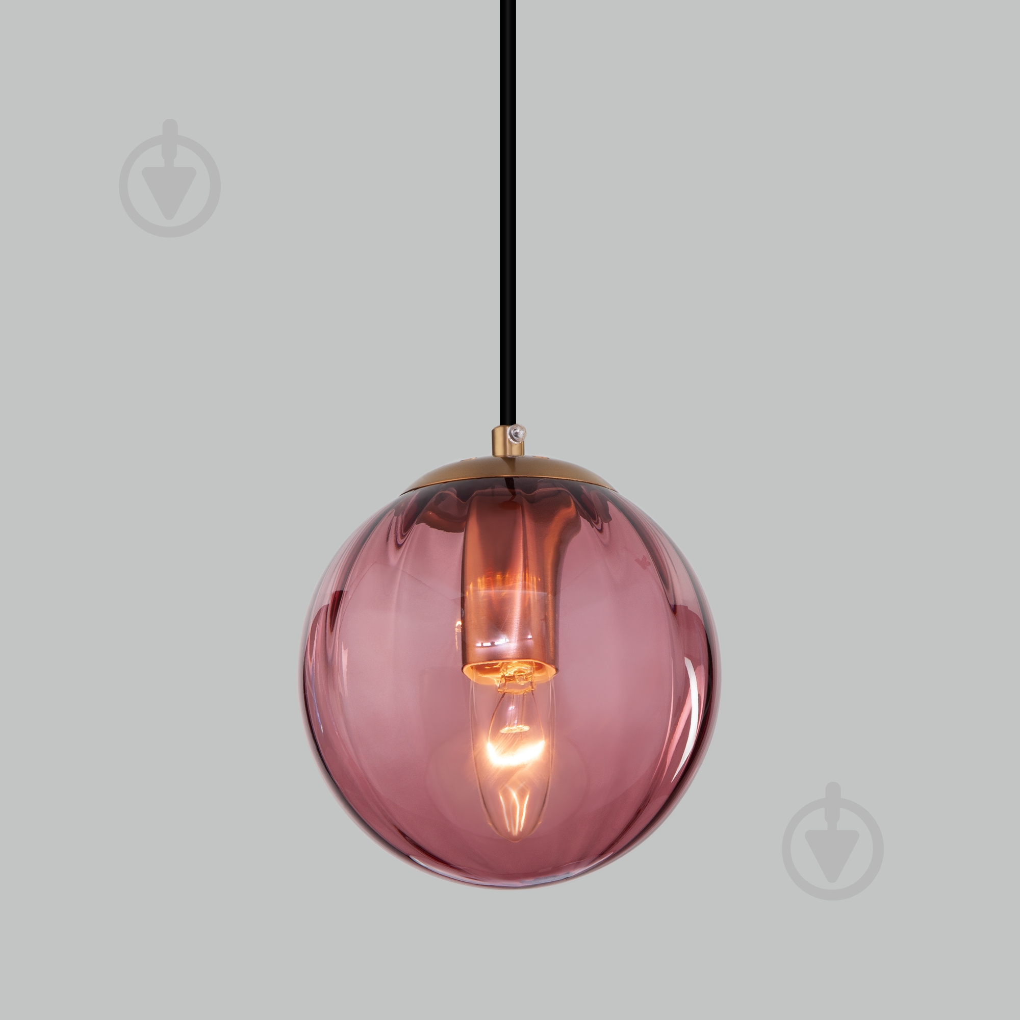 Подвес Strotskis Juno 1x40 Вт E27 бордовый 50207/1 (бордовий) - фото 3