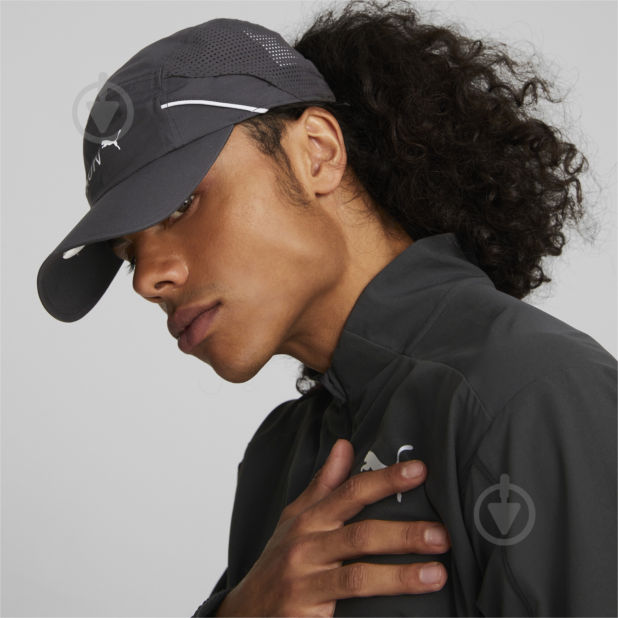 Кепка Puma Lightweight Runner Cap 02408001 OS черный - фото 3