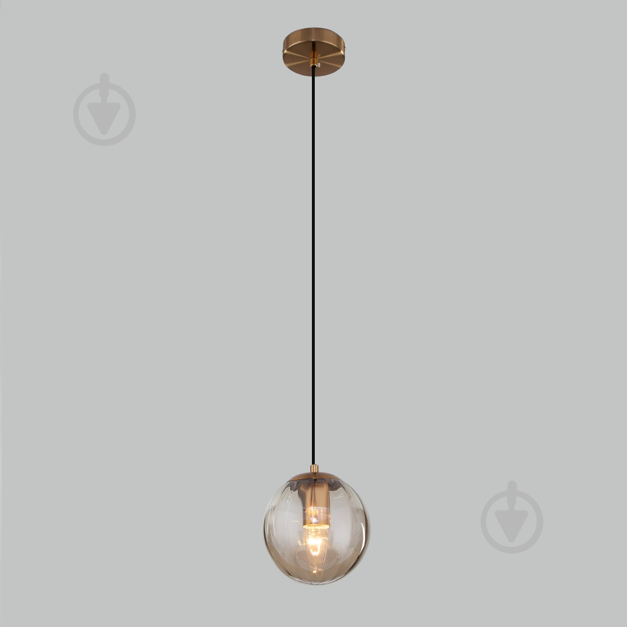 Подвес Strotskis Juno 1x40 Вт E27 янтарный 50207/1 (бурштиновий) - фото 1