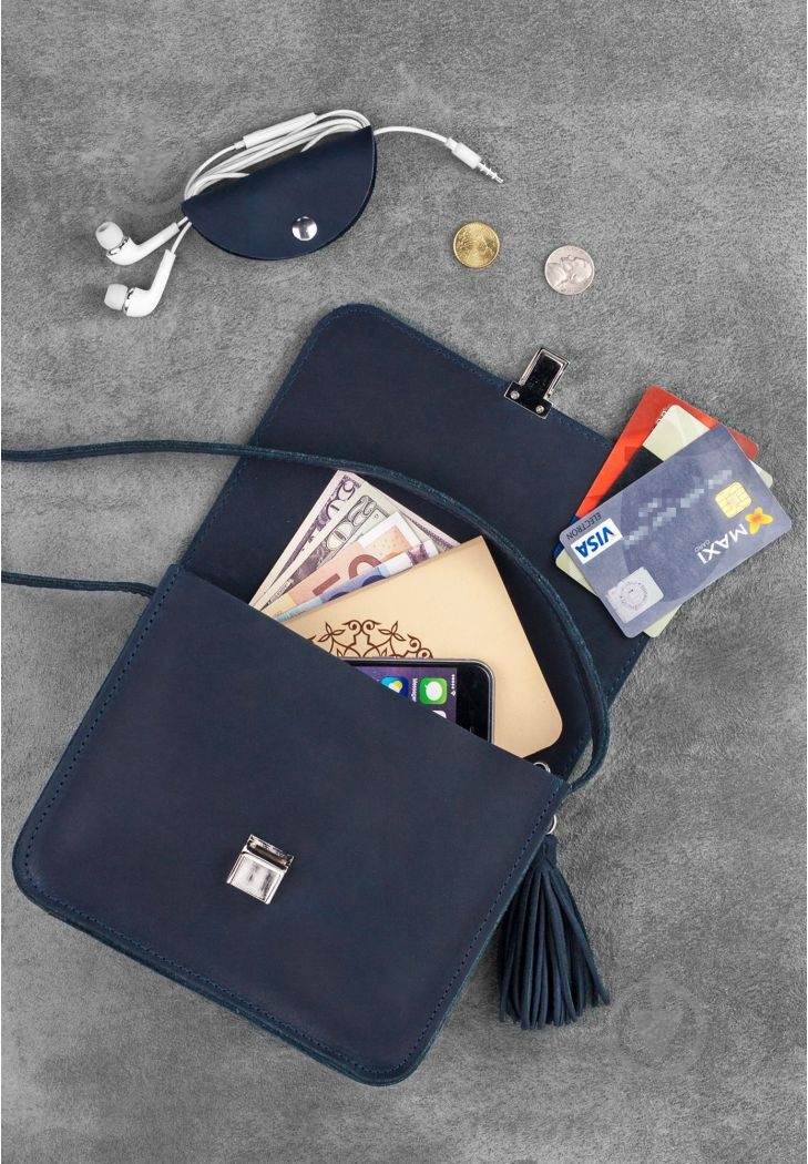 Сумка женская BlankNote Лилу темно-синий BN-BAG-3-nn-man - фото 6 Сумка женская BlankNote Лилу темно-синий BN-BAG-3-nn-man - фото 6
