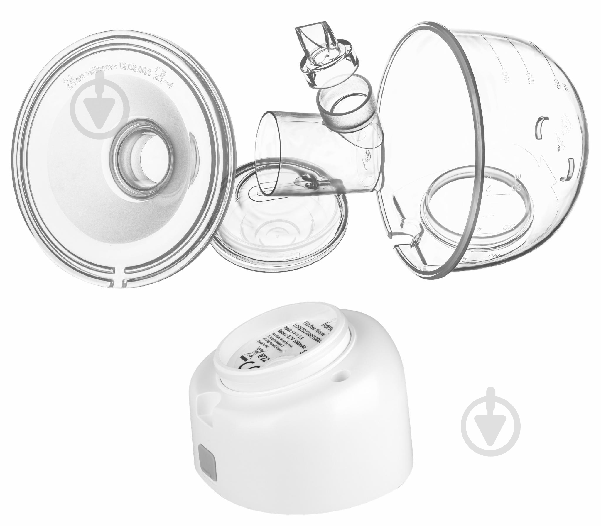 Молокоотсос Lionelo Fidi FREE SIMPLE WHITE - фото 2