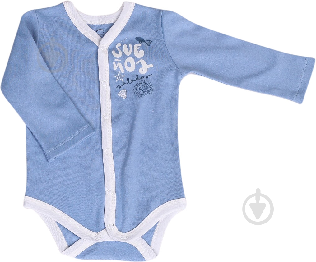 Боди детское для мальчика Sasha р.80 голубой 4157/6 - фото 1