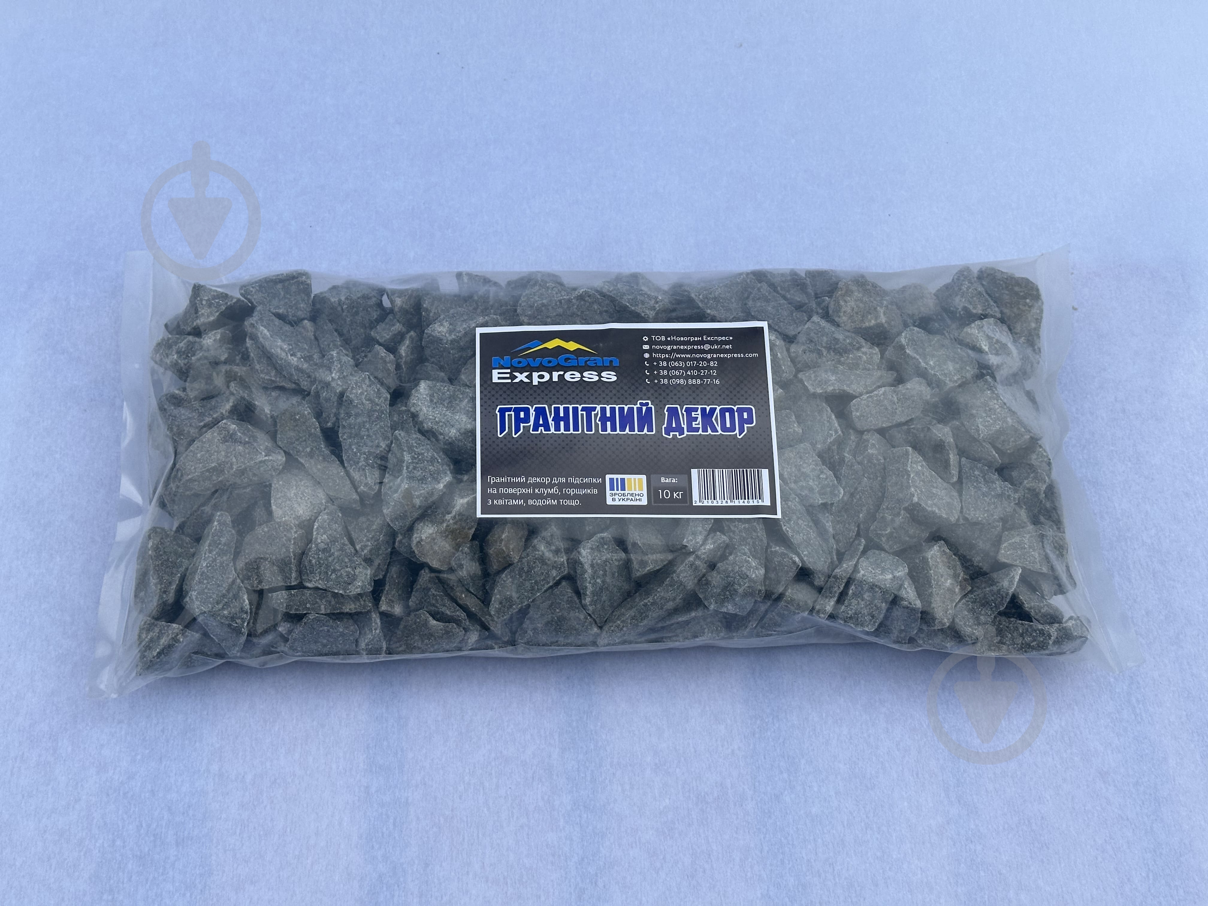 Камінці декоративні NovoGran сірі 20-40 мм10 кг - фото 2 Камінці декоративні NovoGran сірі 20-40 мм10 кг - фото 2